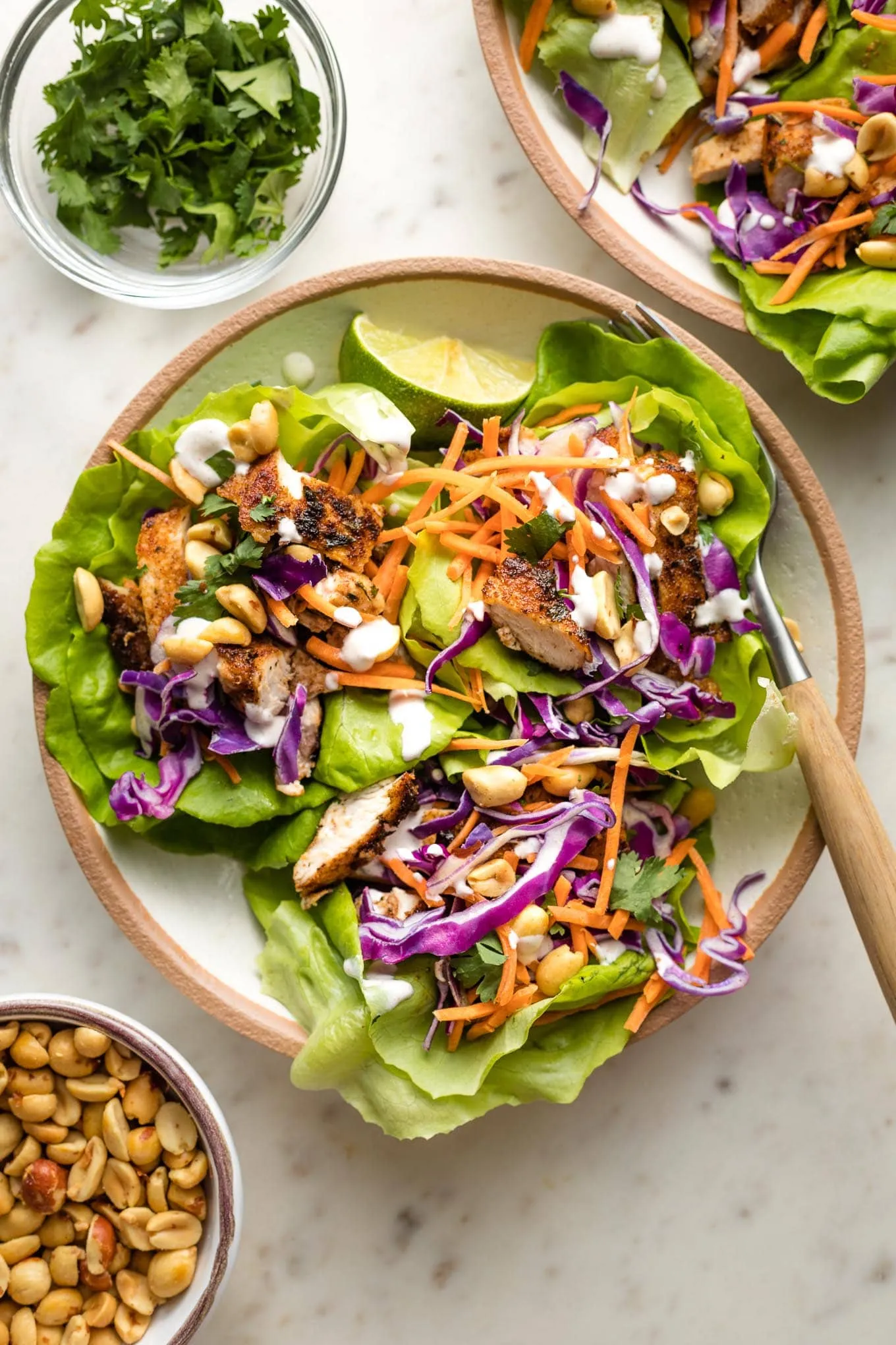 Jerk Chicken Lettuce Wraps