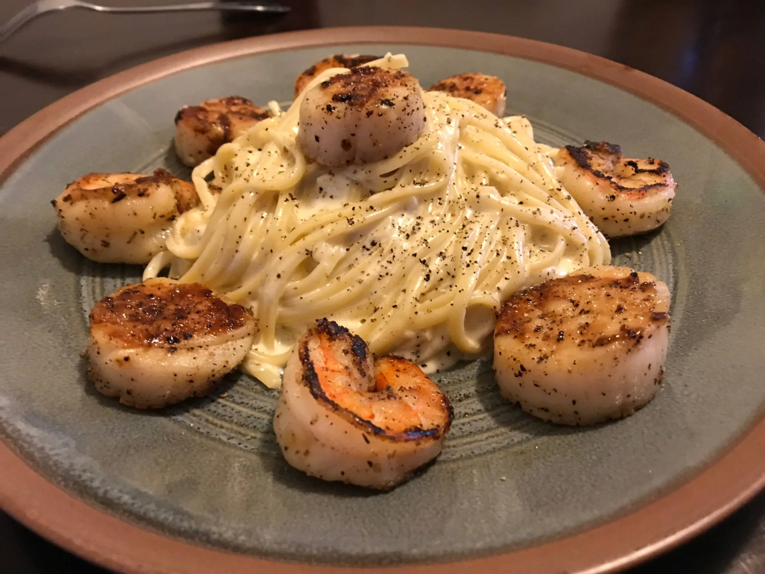Jodie’s Scallop and Shrimp Fettuccine