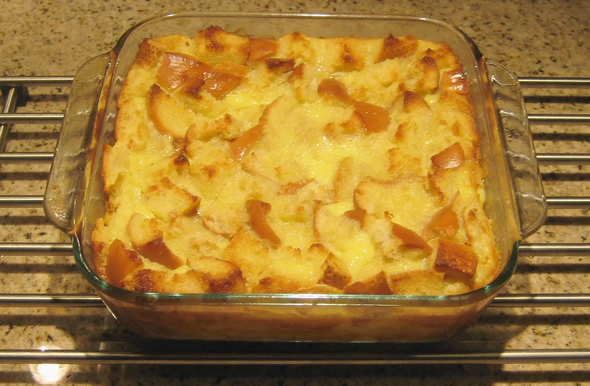 Johnny Caces White Chocolate Bread Pudding