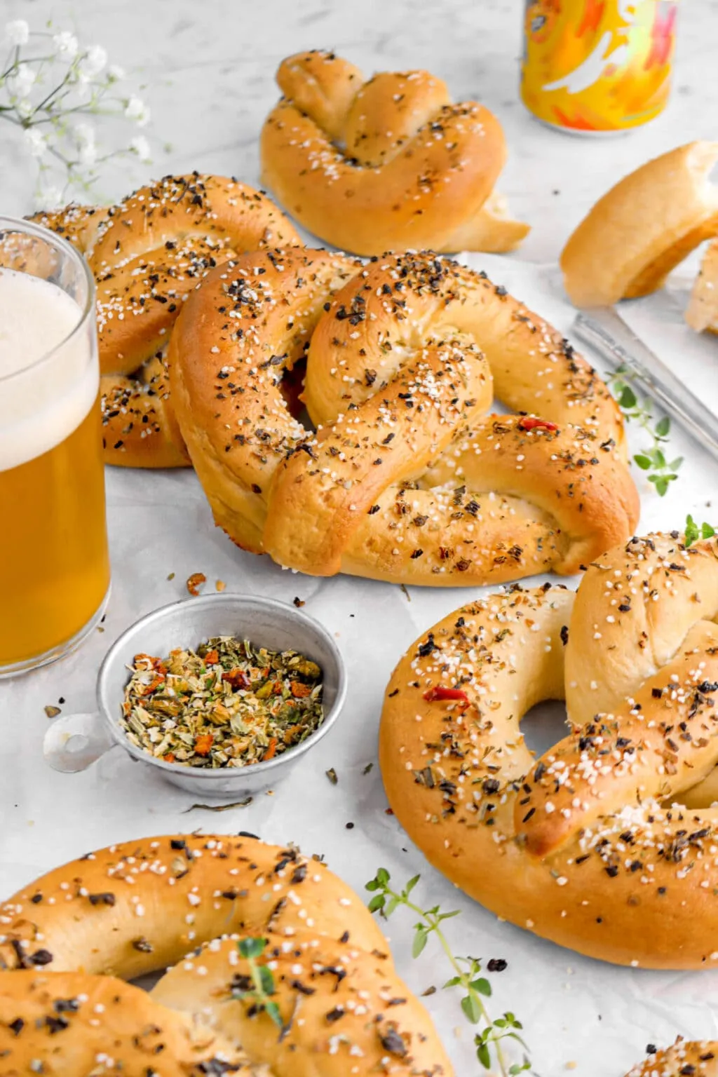 Jumbo Goat Cheese Stuffed Soft Pretzels