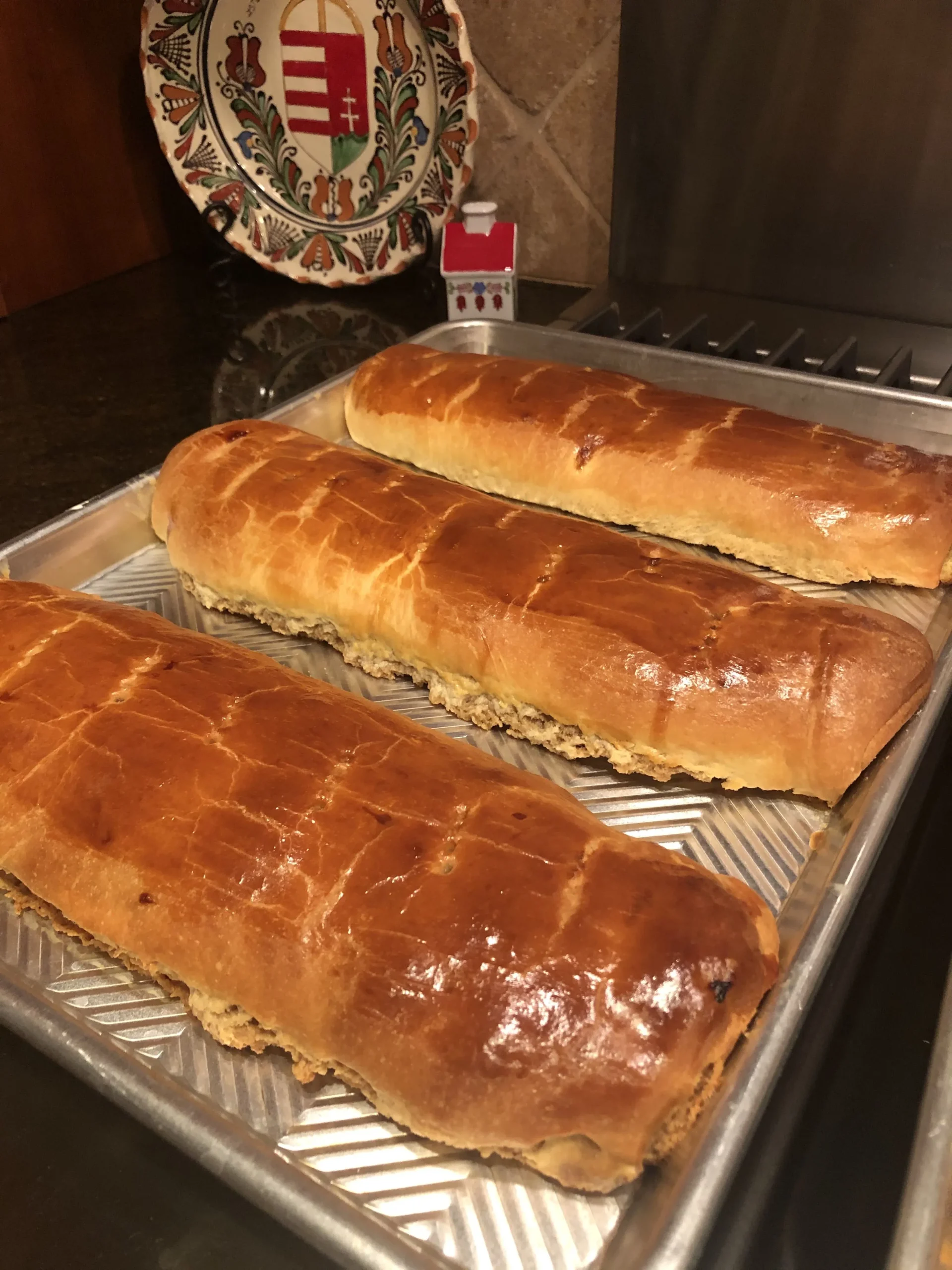 Kalacs Rolled Walnut Bread