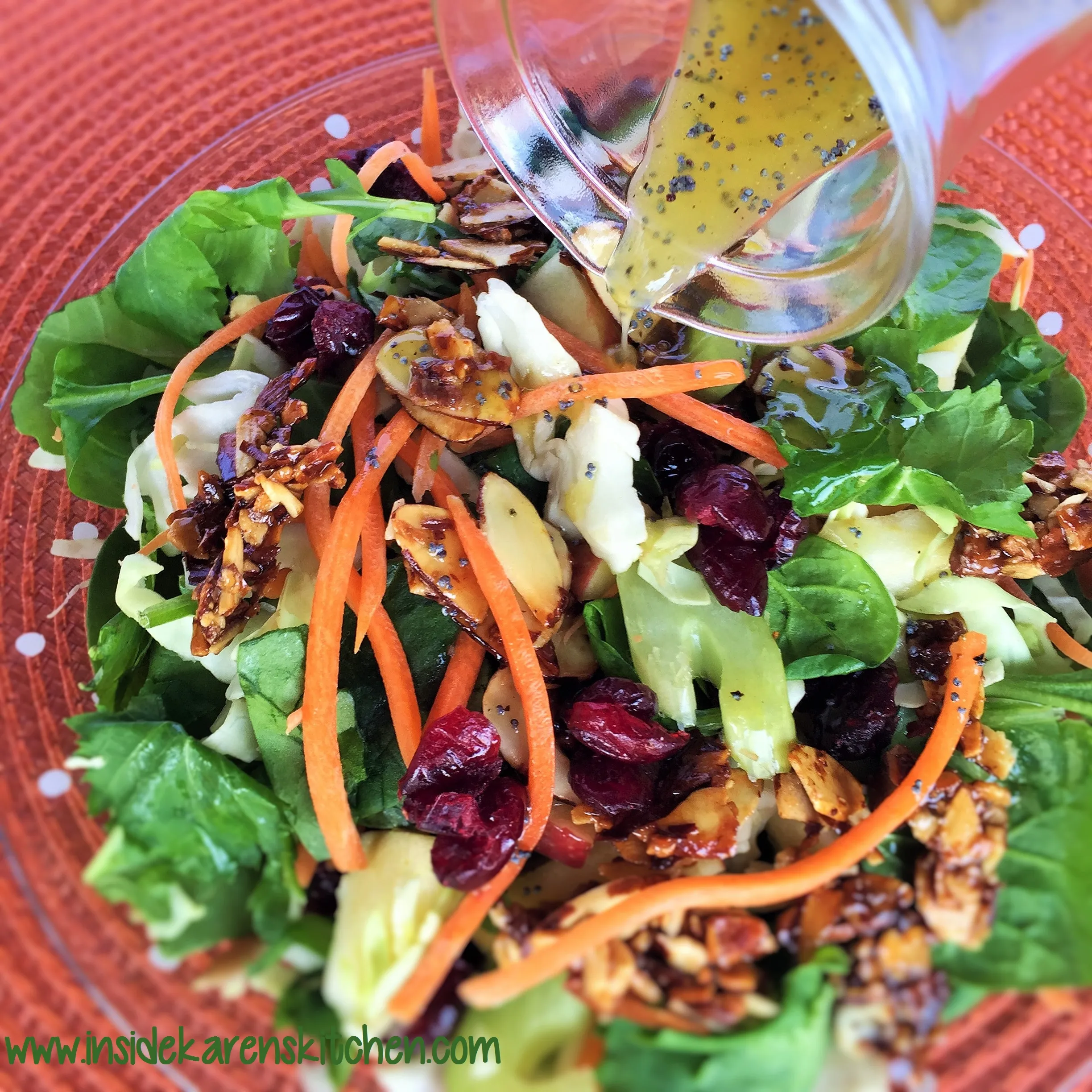 Kale Apple Slaw with Poppy Seed Vinaigrette