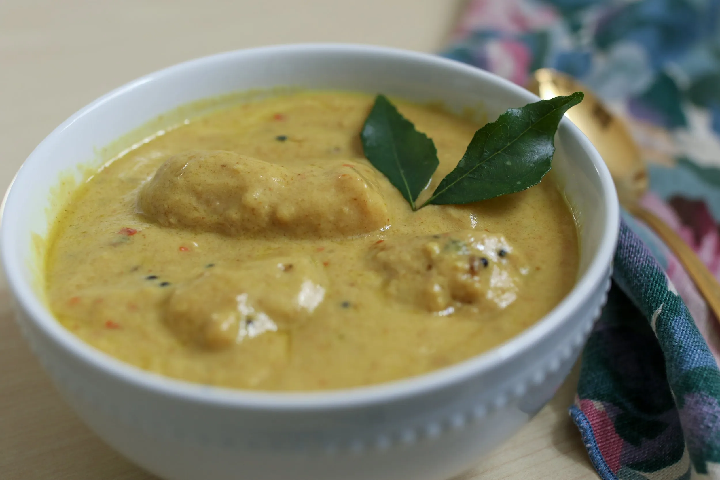 Karhi with Paparh Noodles Paparh Karhi