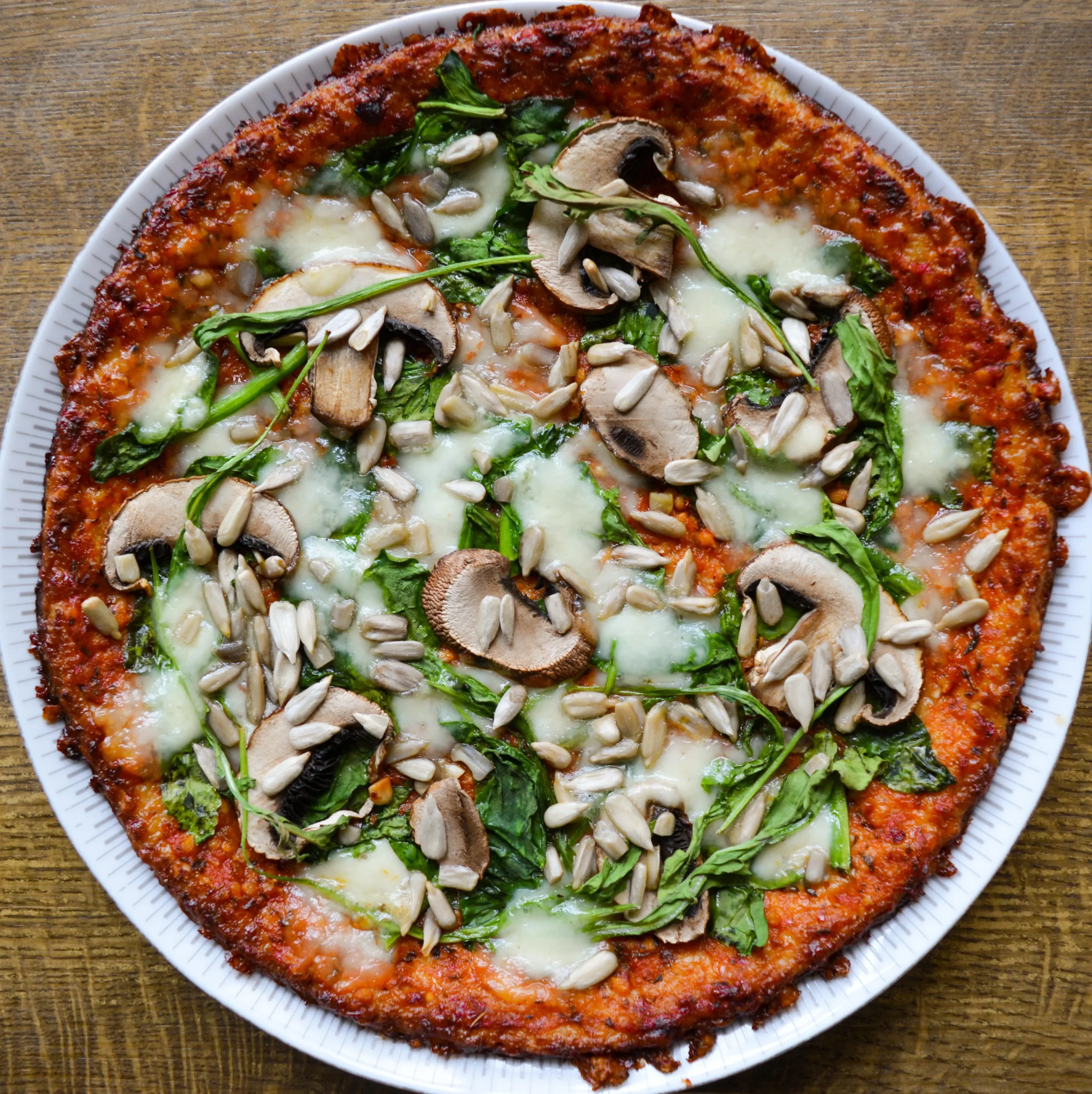 Keto Cauliflower Pizza Crust