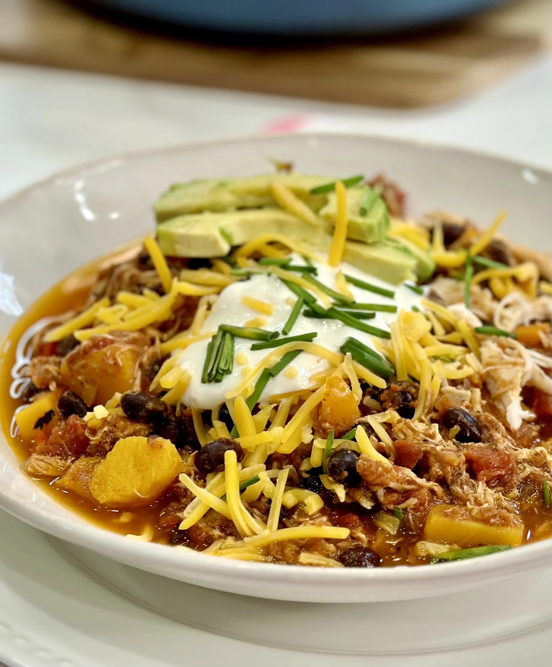 Keto Chicken Chili with Butternut Squash