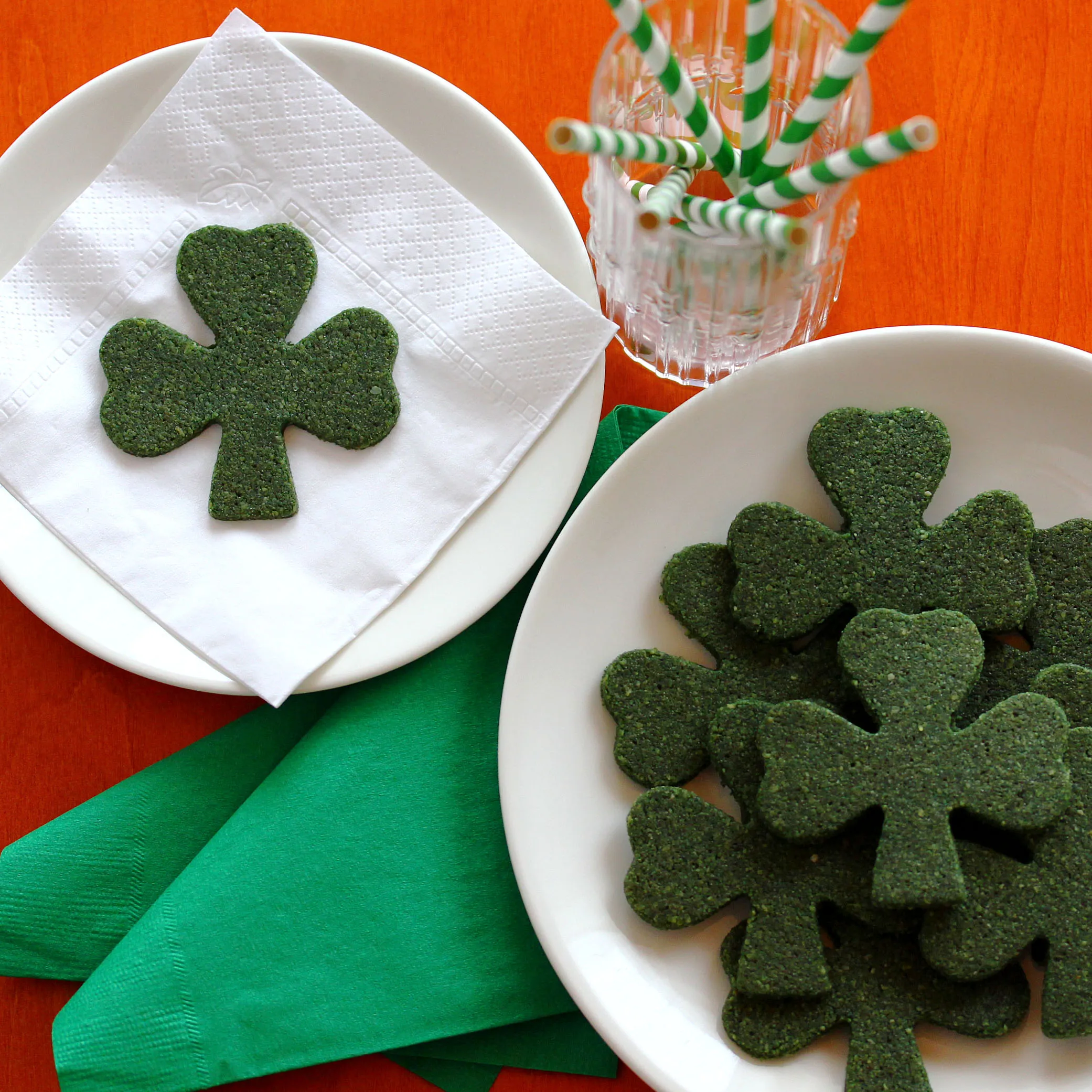 Keto Shamrock Sugar Cookies