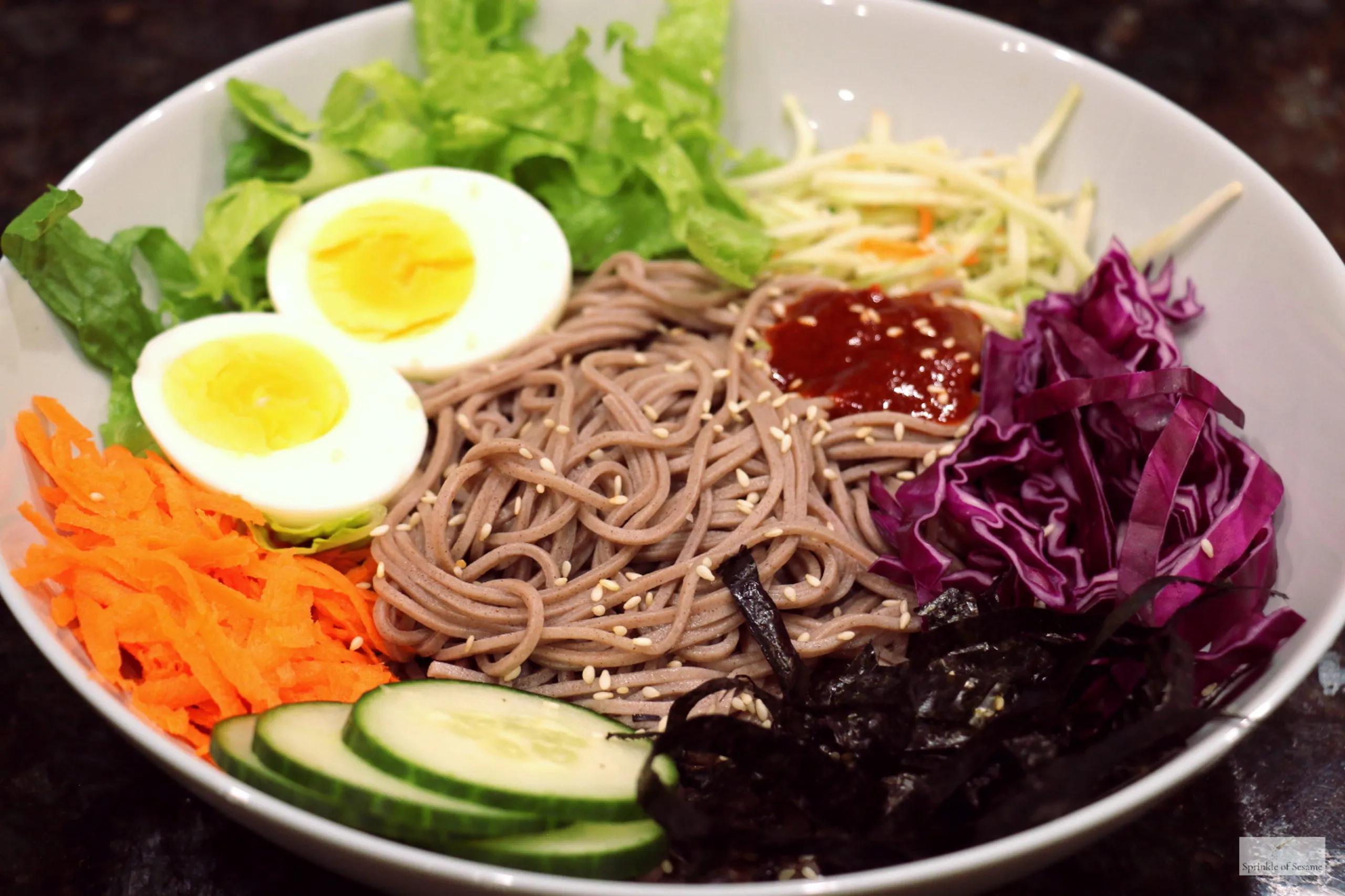 Korean Soba Noodle Salad