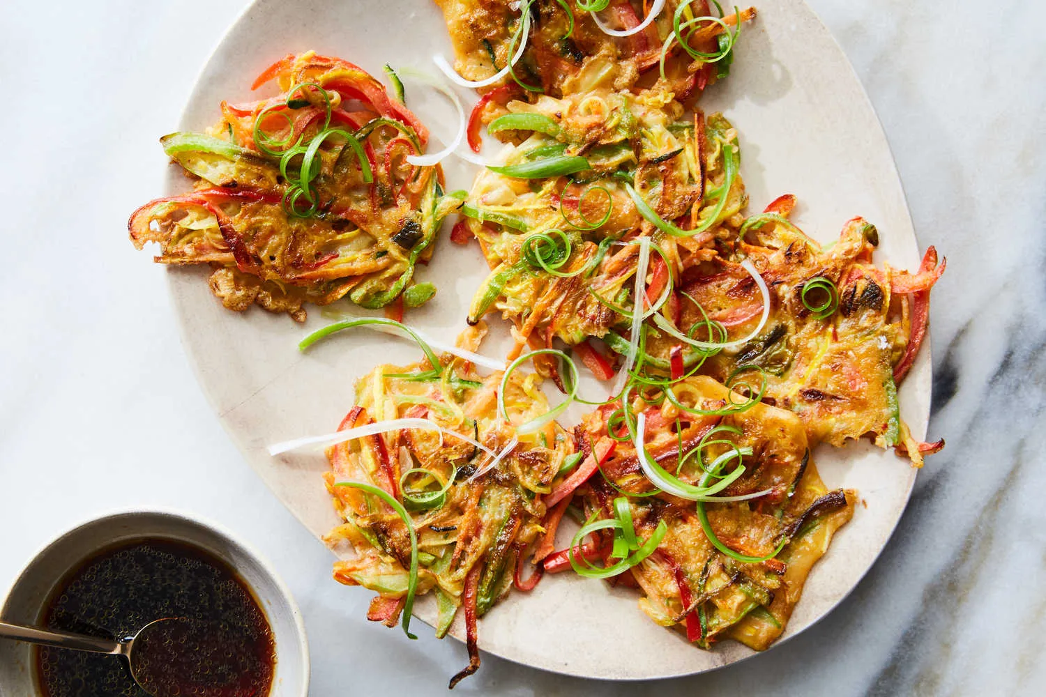 Korean Style Scallion Potato Pancakes