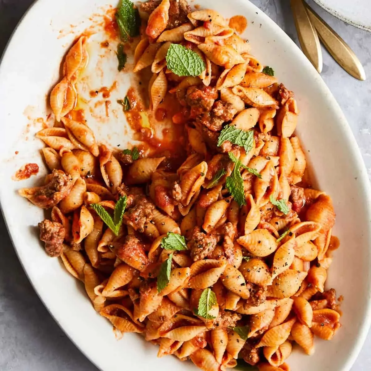 Lamb Bolognese with Herbs Parmesan