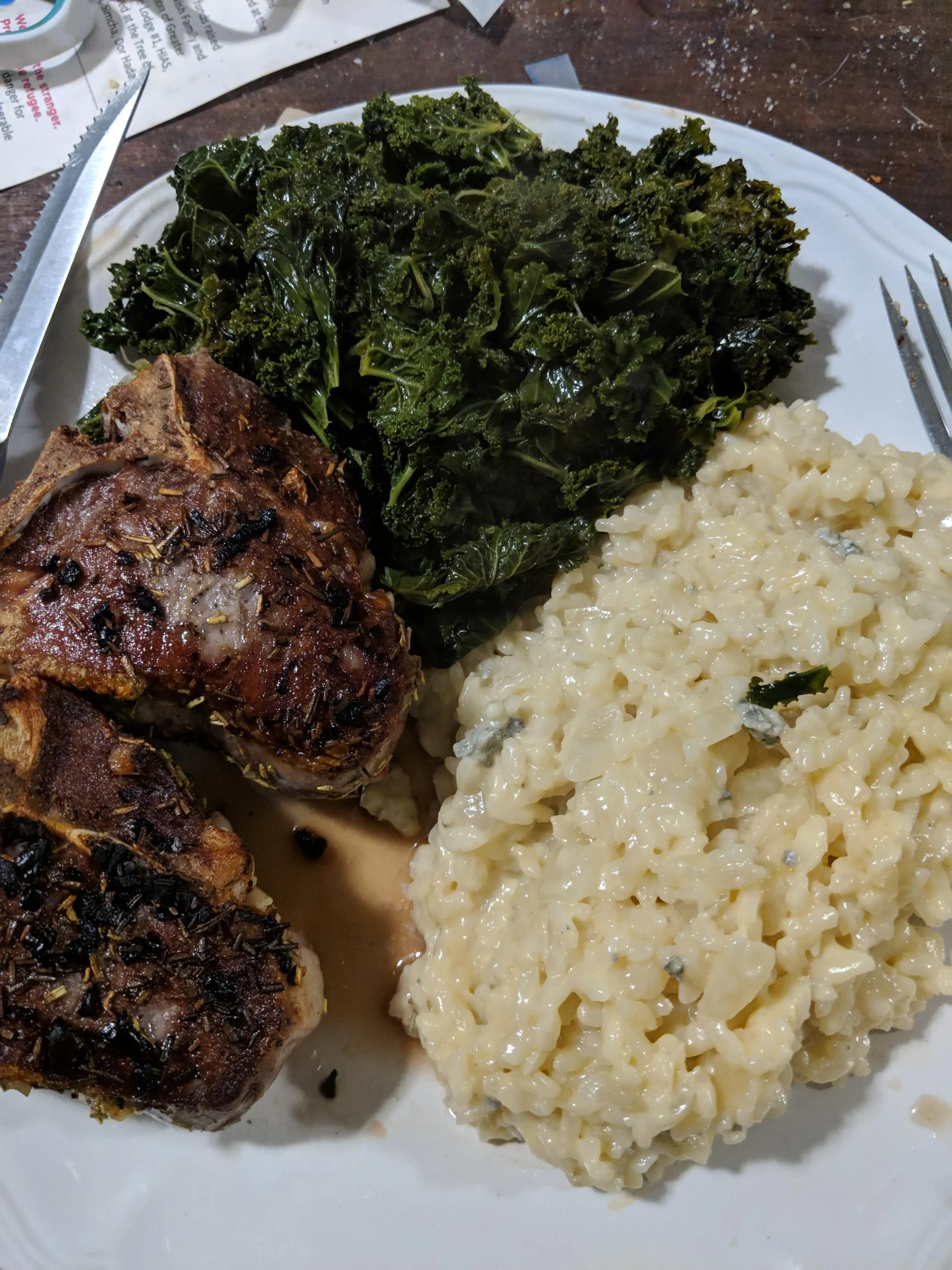 Lamb Chops with Gorgonzola