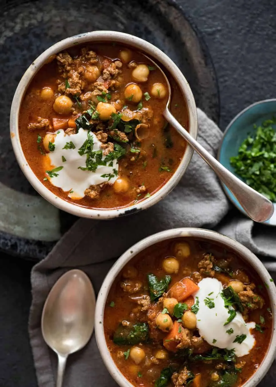 Lamb Shawarma Chickpea Soup
