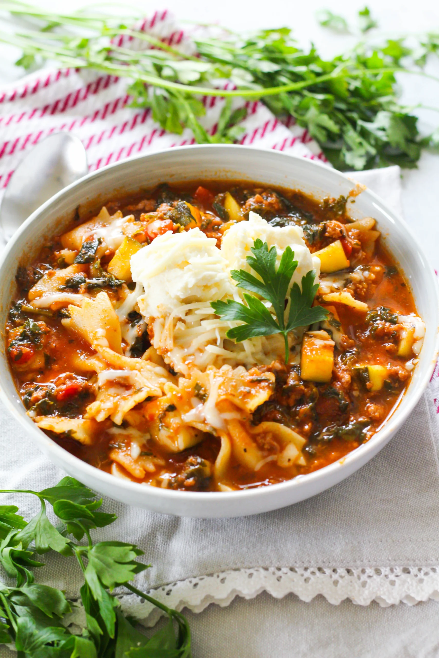 Lasagna Soup Slow Cooker