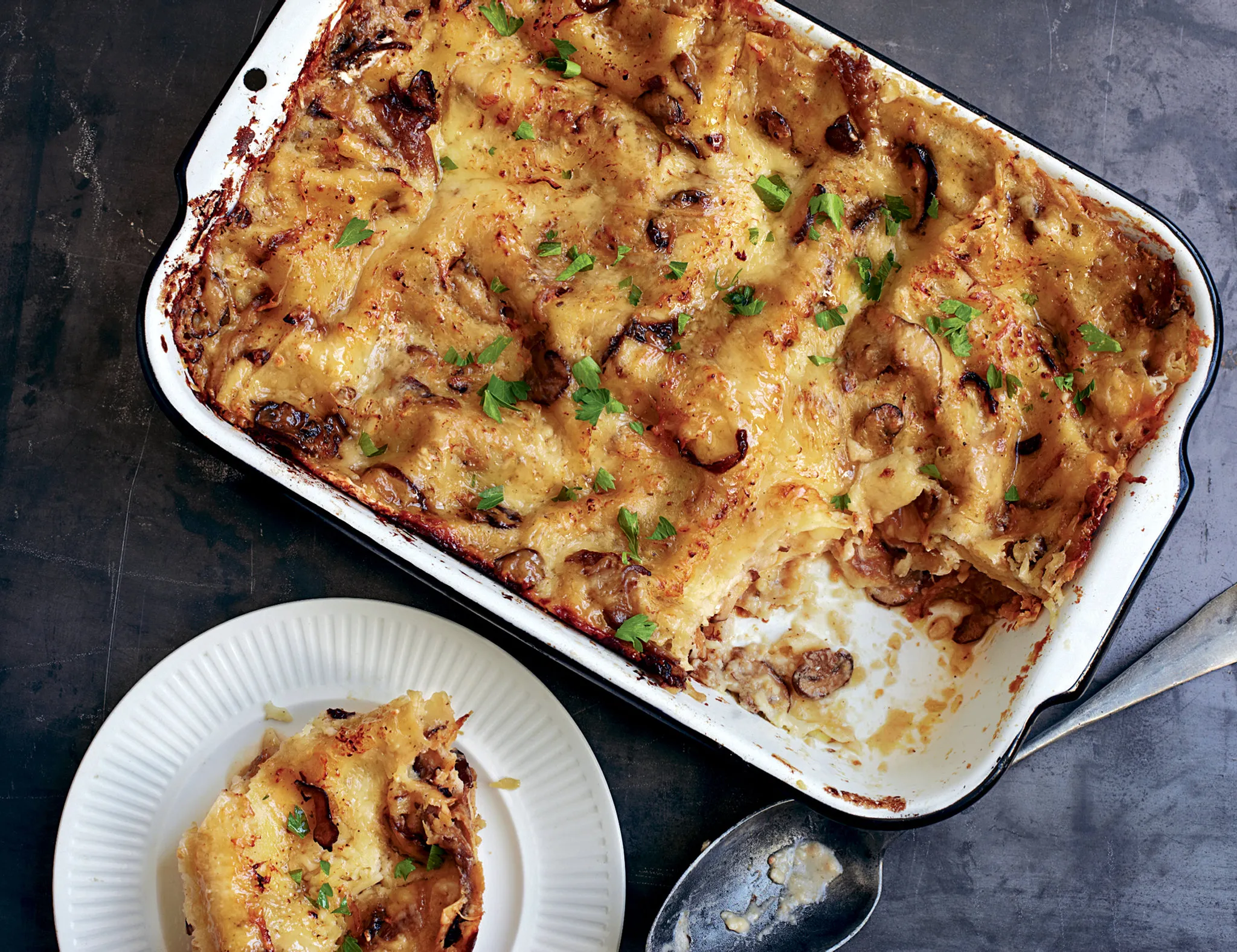 Lasagne of Mussels with Herbs and Tomato