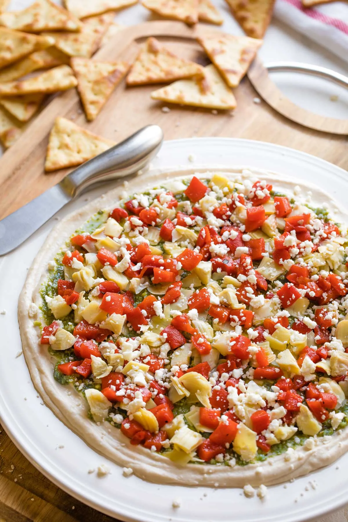 Layered Pesto Appetizer Dip