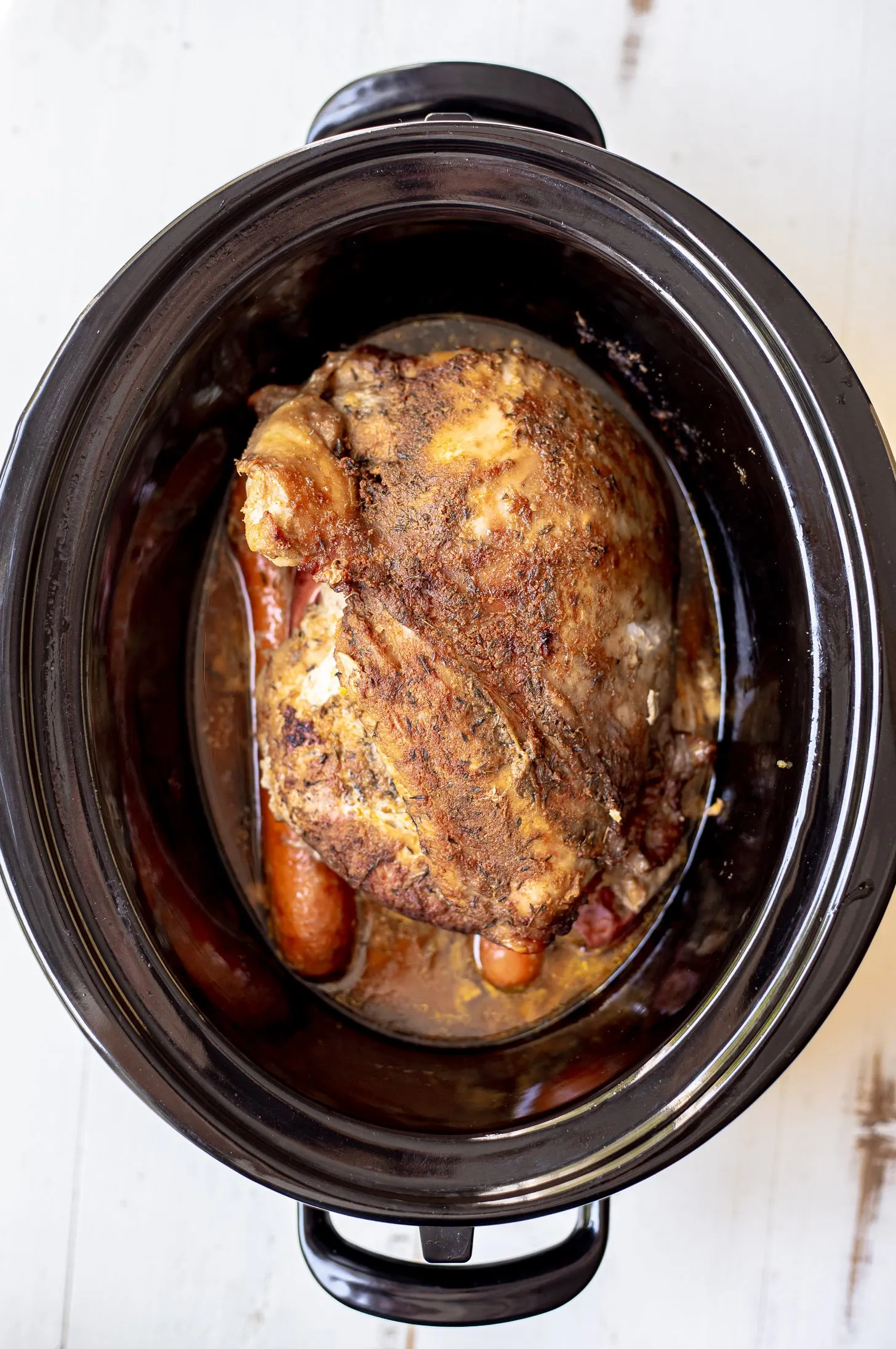 Lazy Slow Cooker Bone-in Turkey Breast