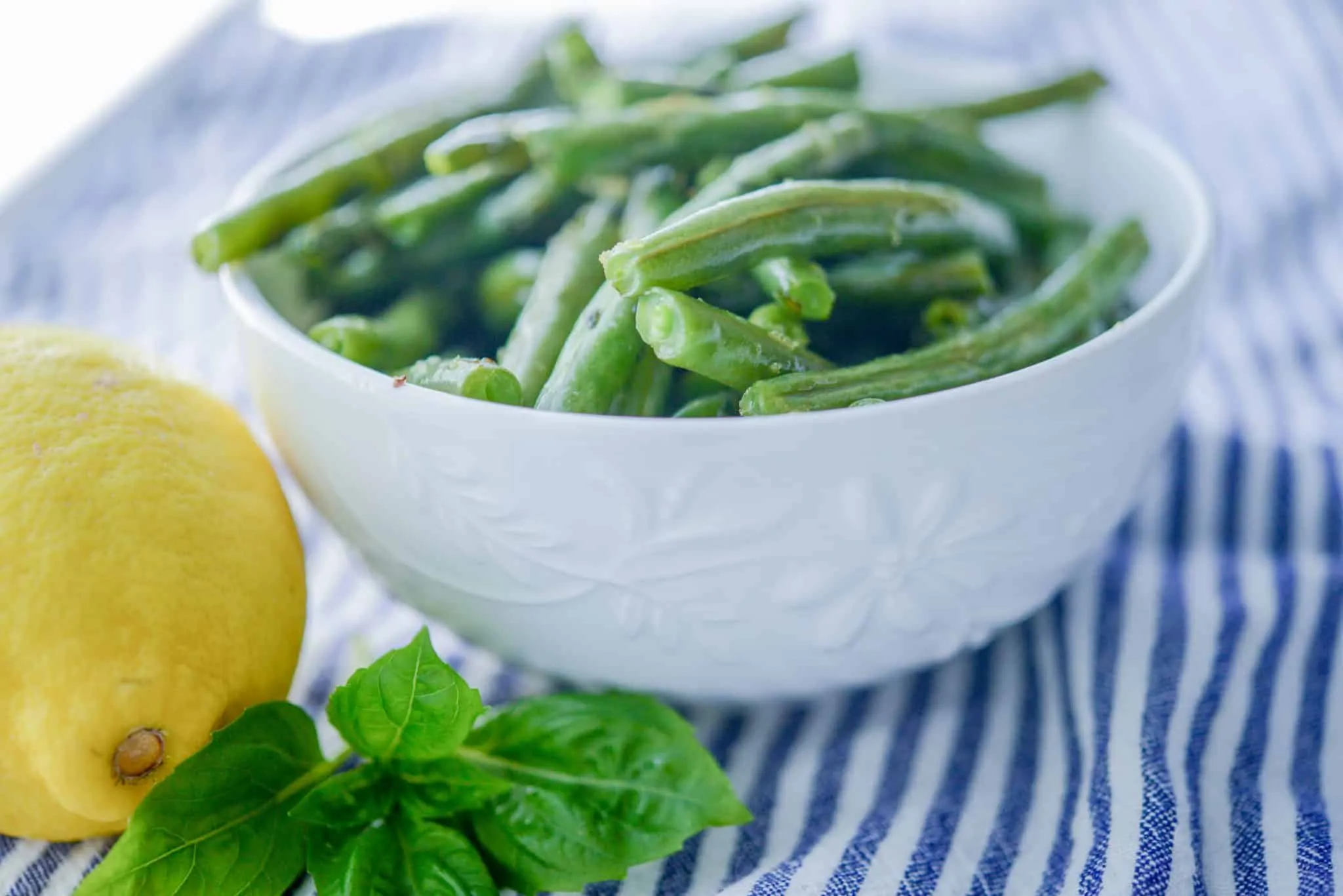 Lemon Basil Green Beans