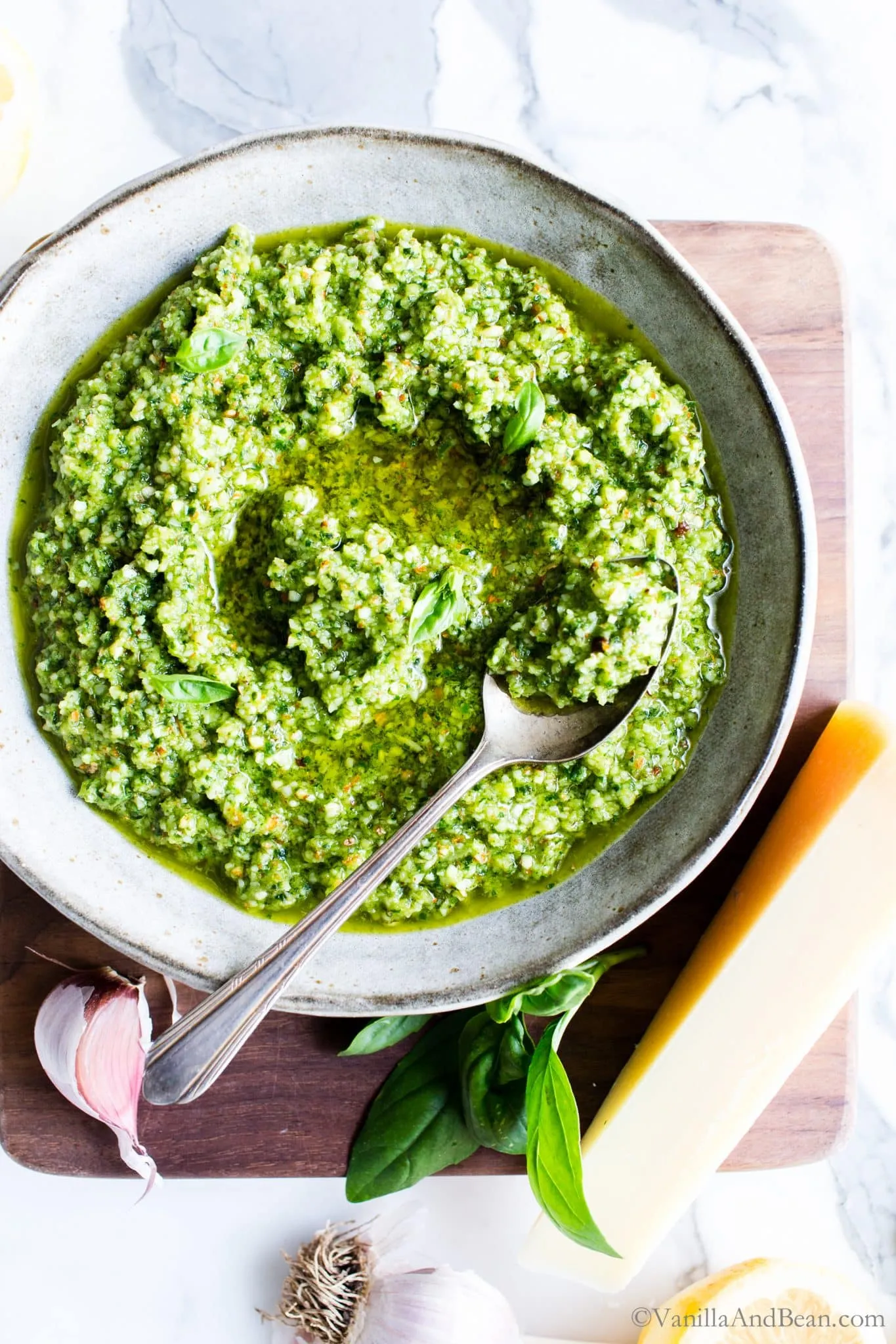 Lemon Basil Pesto Sauce