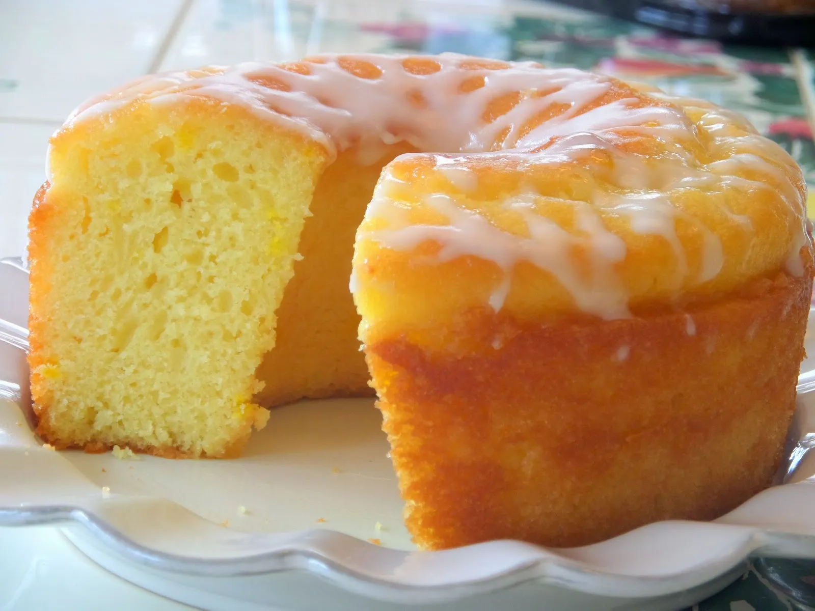 Lemon Burst Vanilla Cake