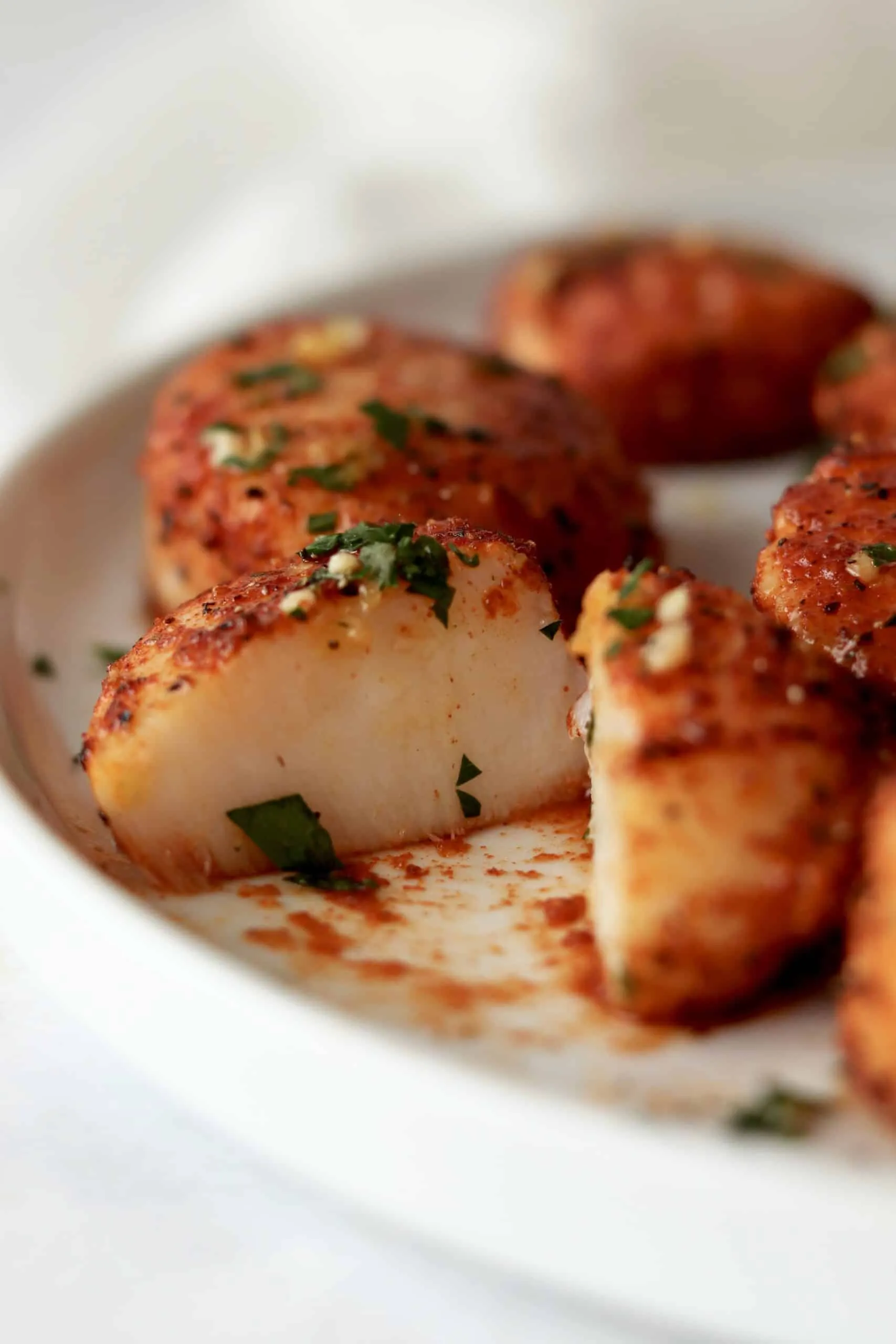 Lemon Butter Air Fryer Scallops