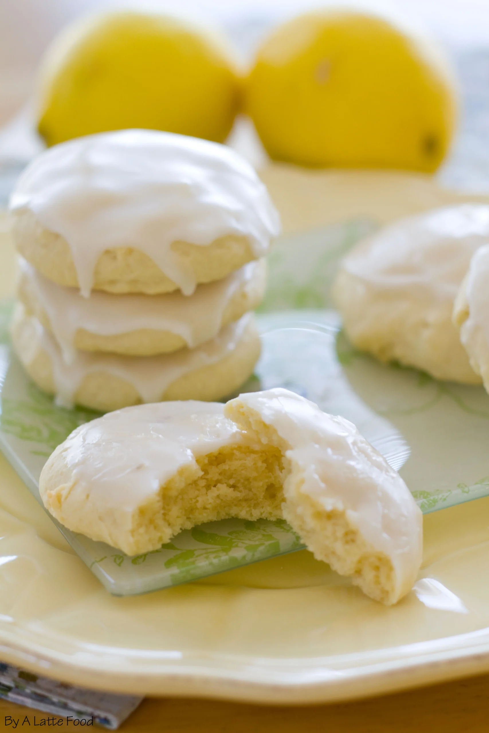 Lemon Cookies with Lemon Glaze