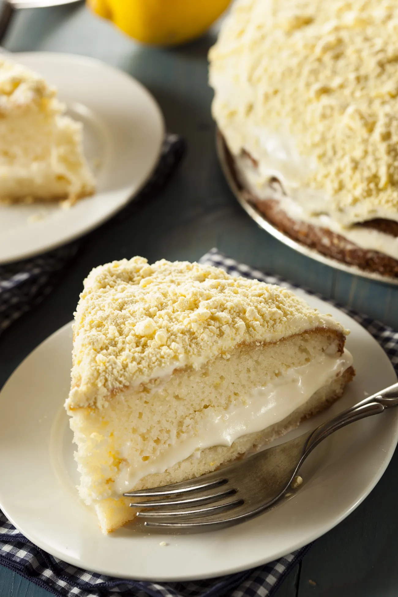 Lemon Cream Cheese Crumb Cake