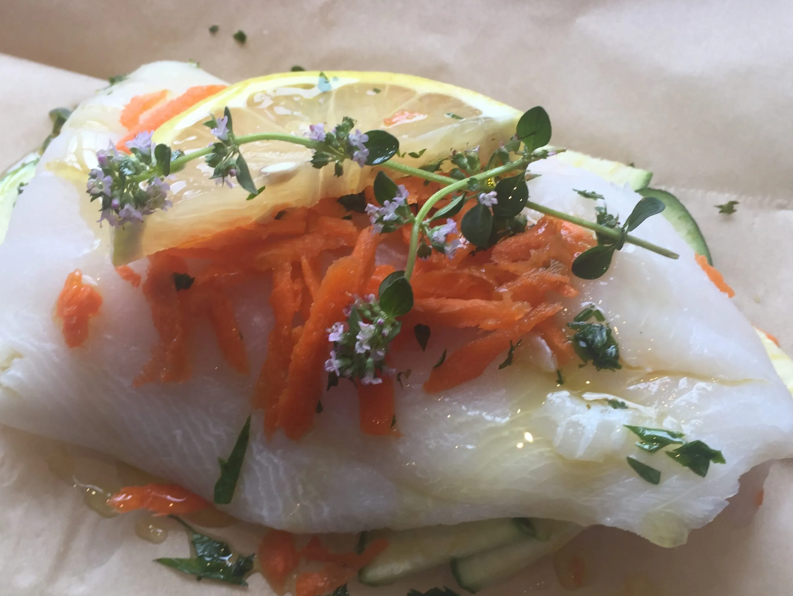 Lemon Herb Cod en Papillote