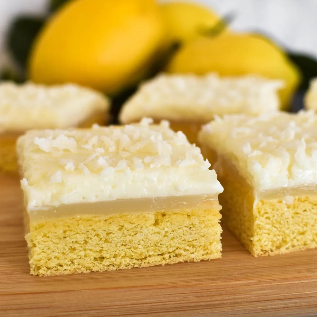 Lemon Lime Cream Slice