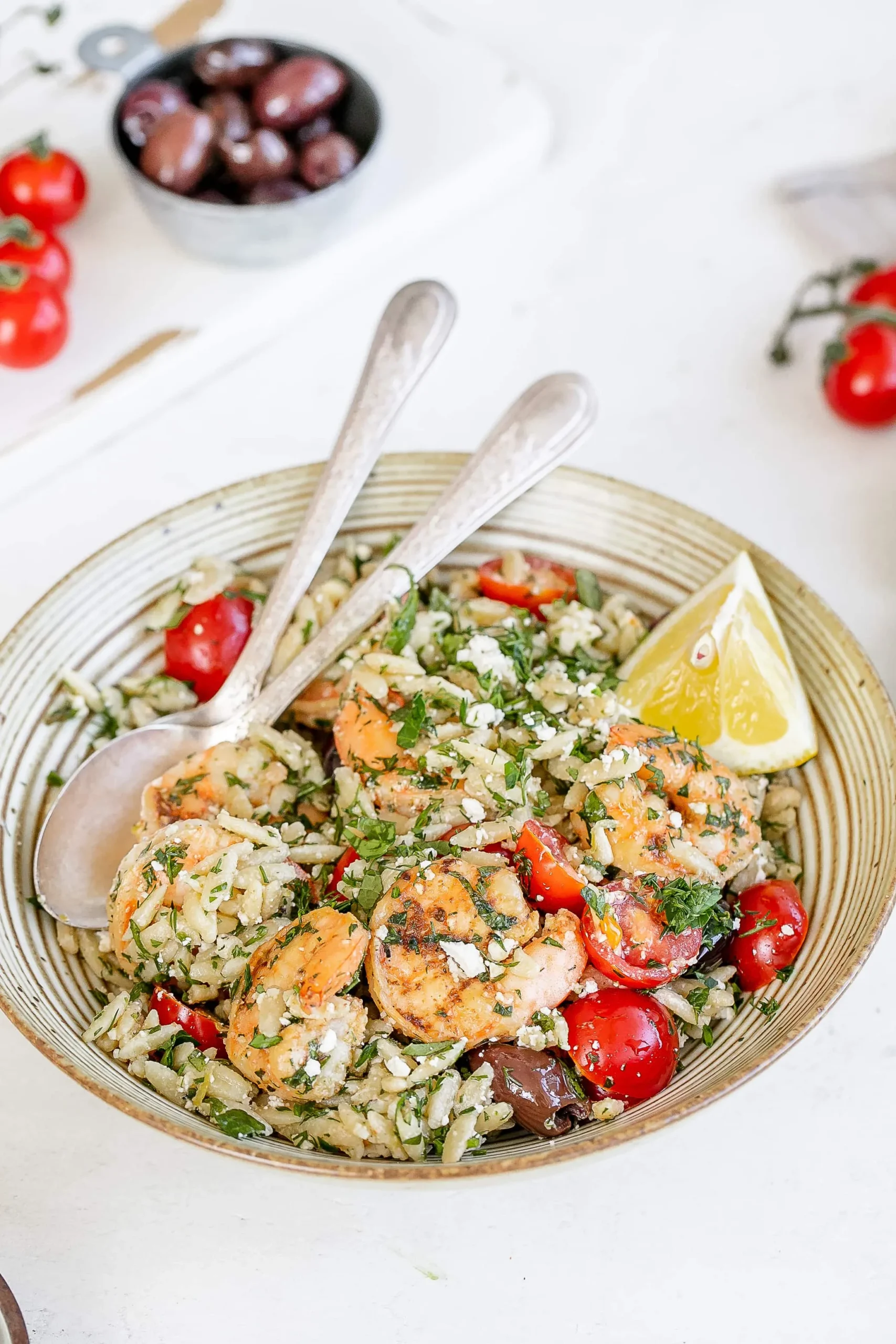 Lemon Orzo Salad with Feta