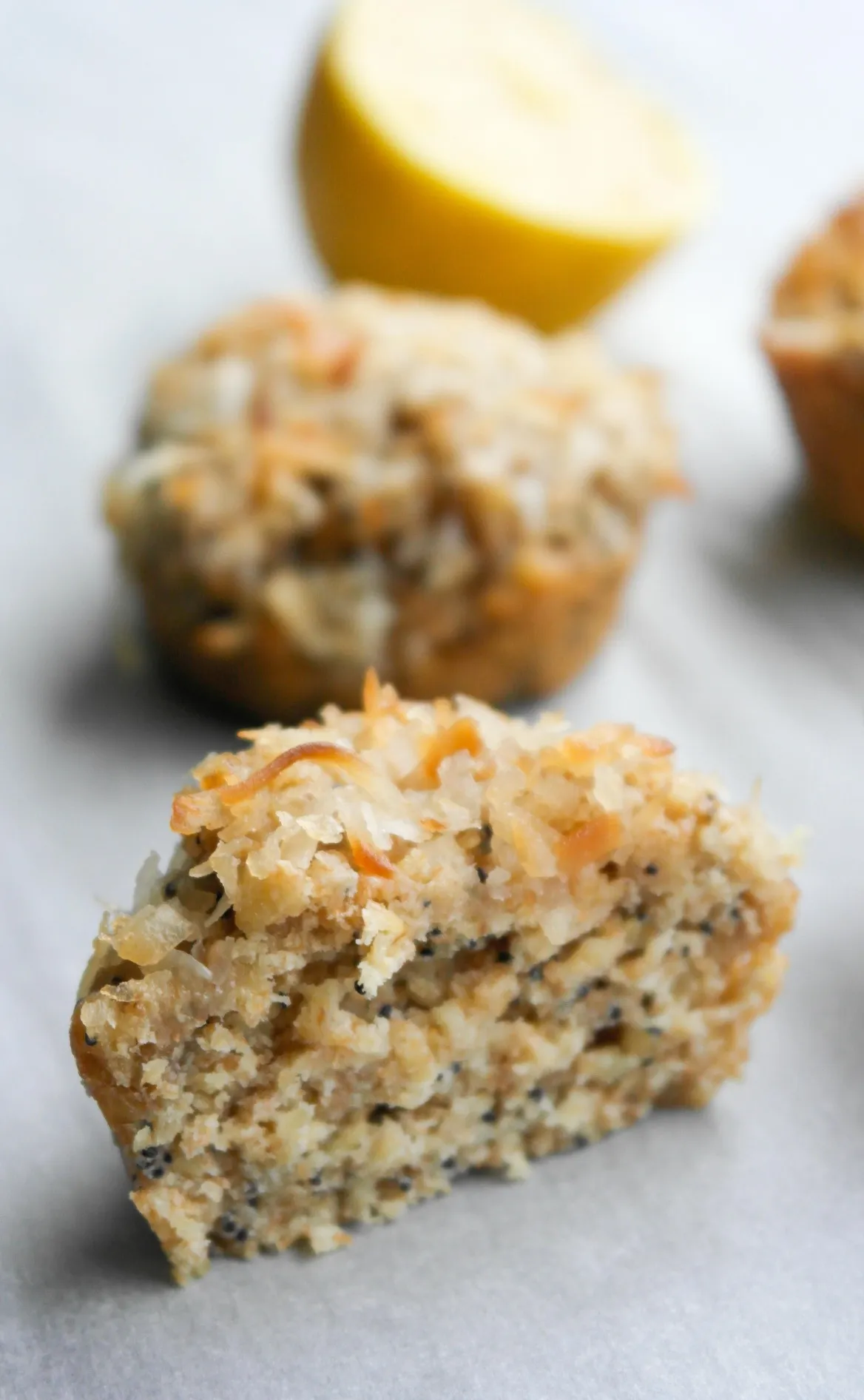 Lemon Poppy Seed Oatmeal Muffins