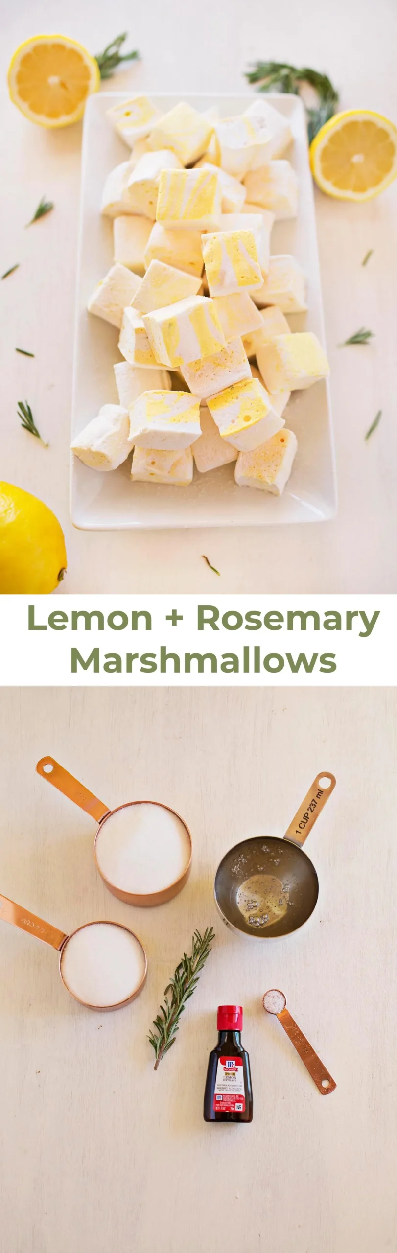 Lemon and Rosemary Marshmallows