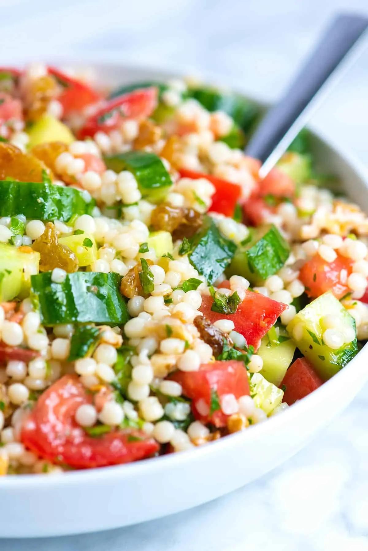 Lemony Cucumber Couscous Salad