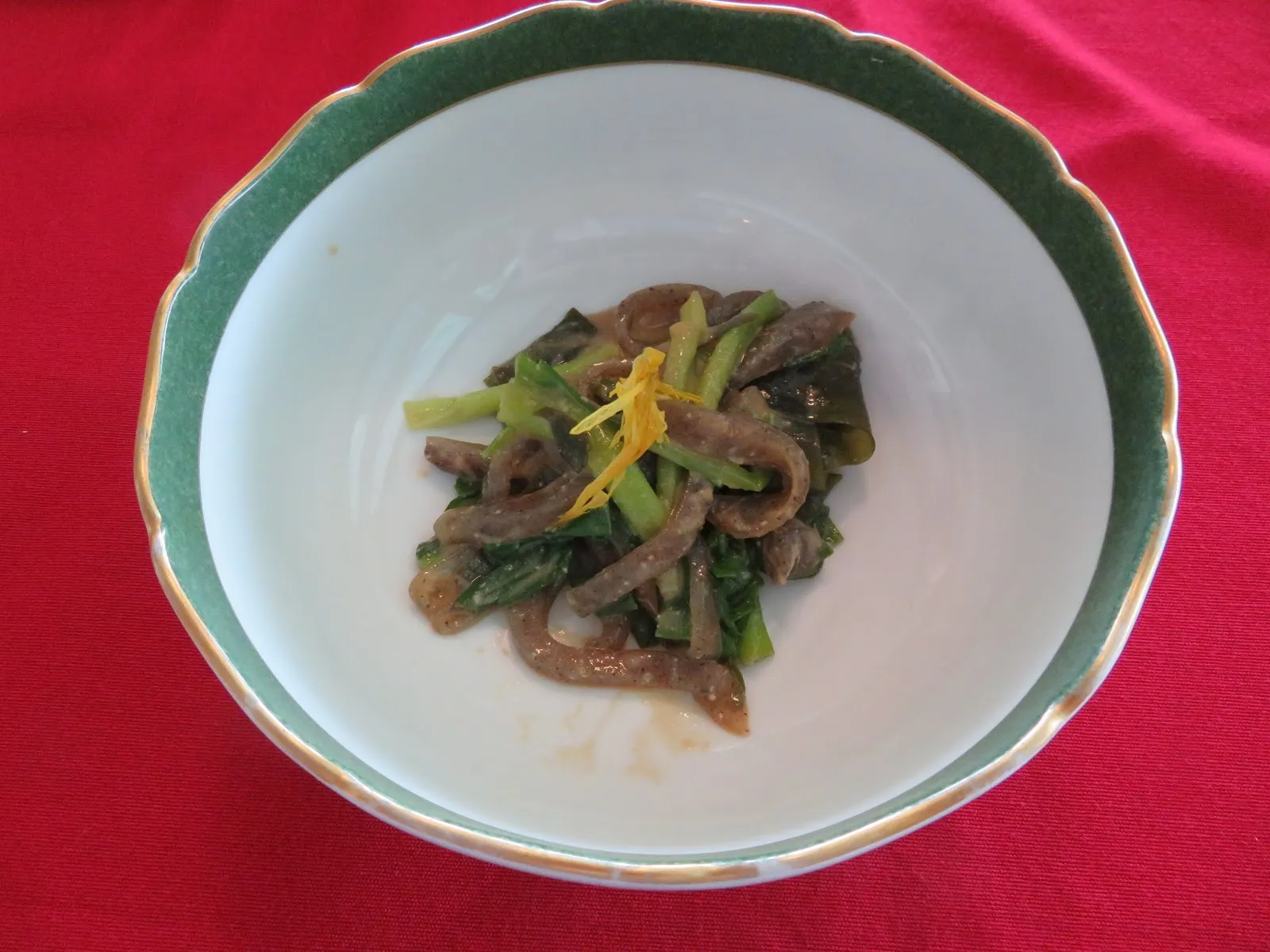 Lettuce with Sumiso Vinegar Miso Sauce