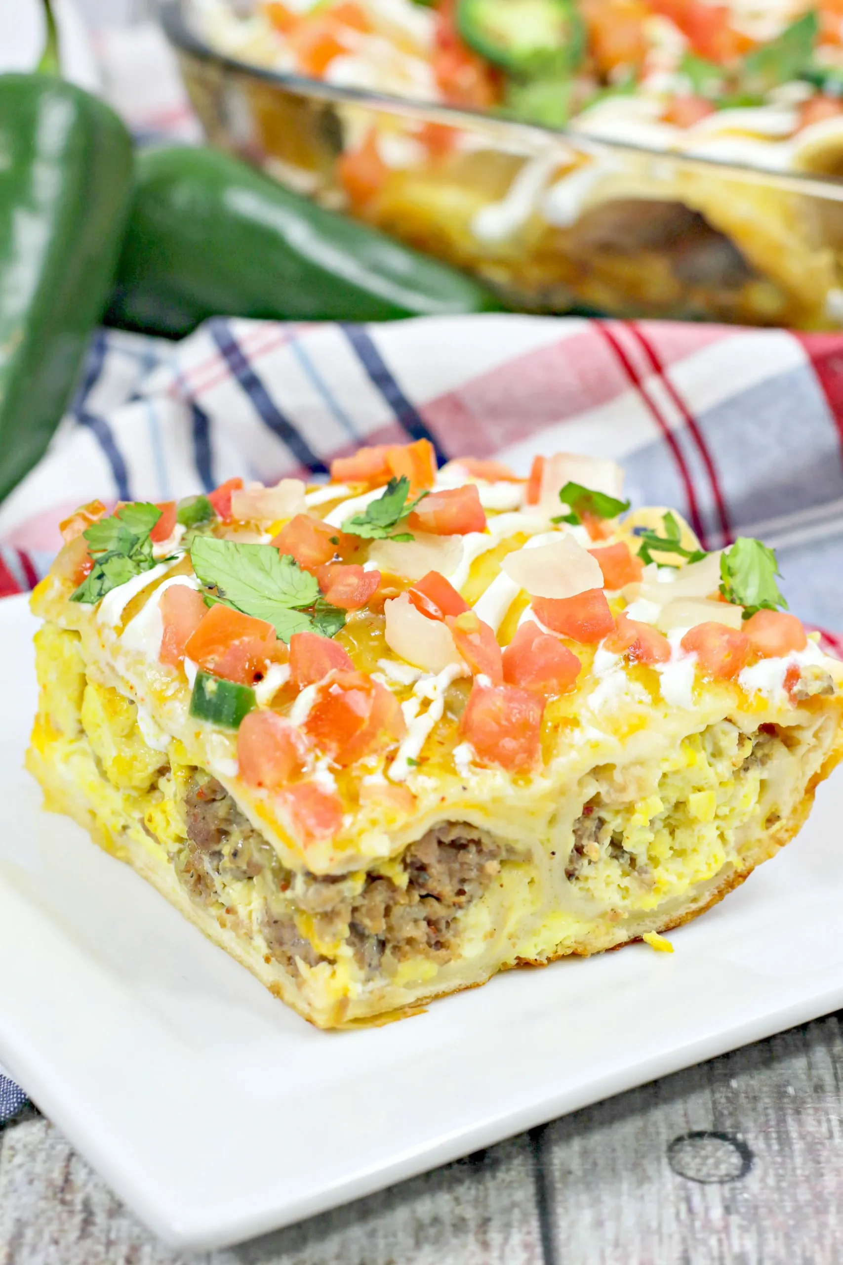 Light Mexican Breakfast Casserole
