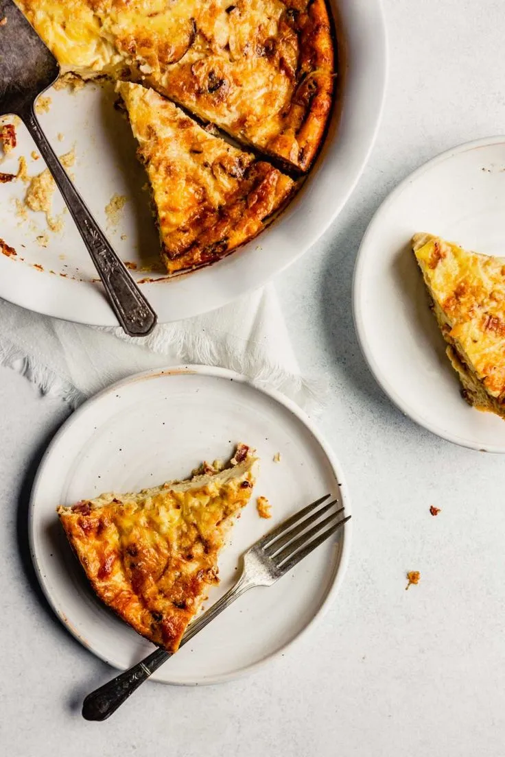 Lightened Up Classic Quiche Lorraine