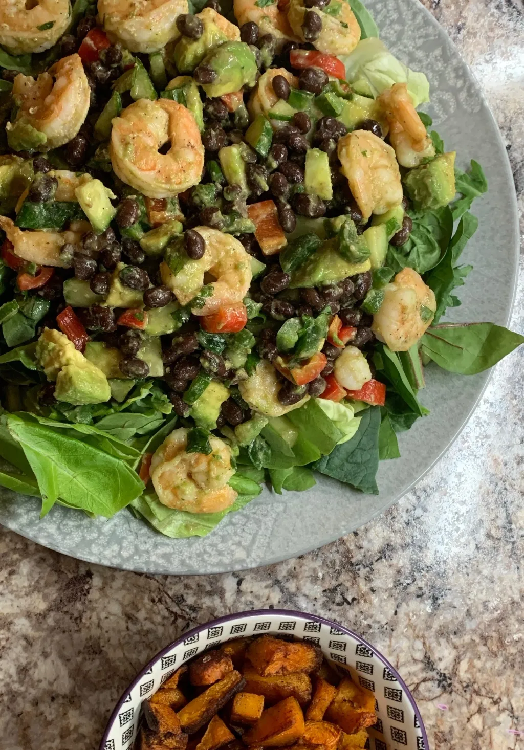Lime Cilantro Shrimp and Black Bean Salad