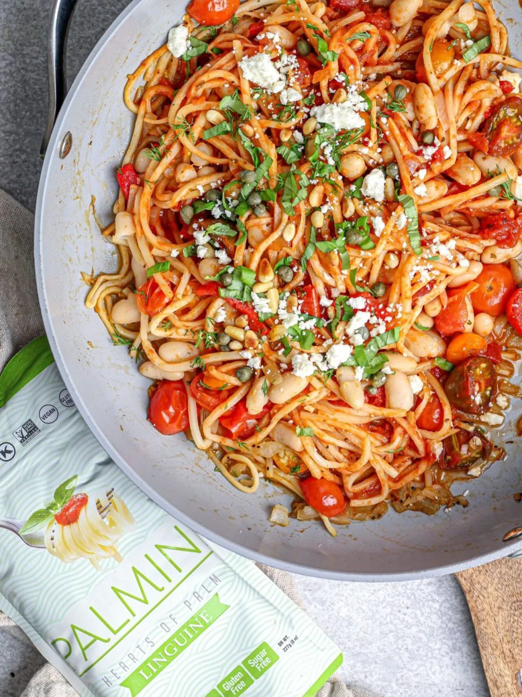 Linguine with Garlic and Pine Nuts Marinara