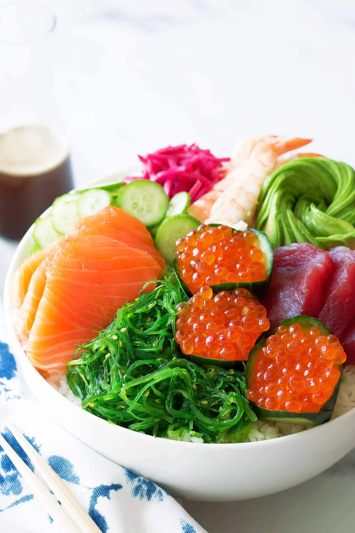 Loaded Sushi Bowls with Ginger Wasabi Dressing