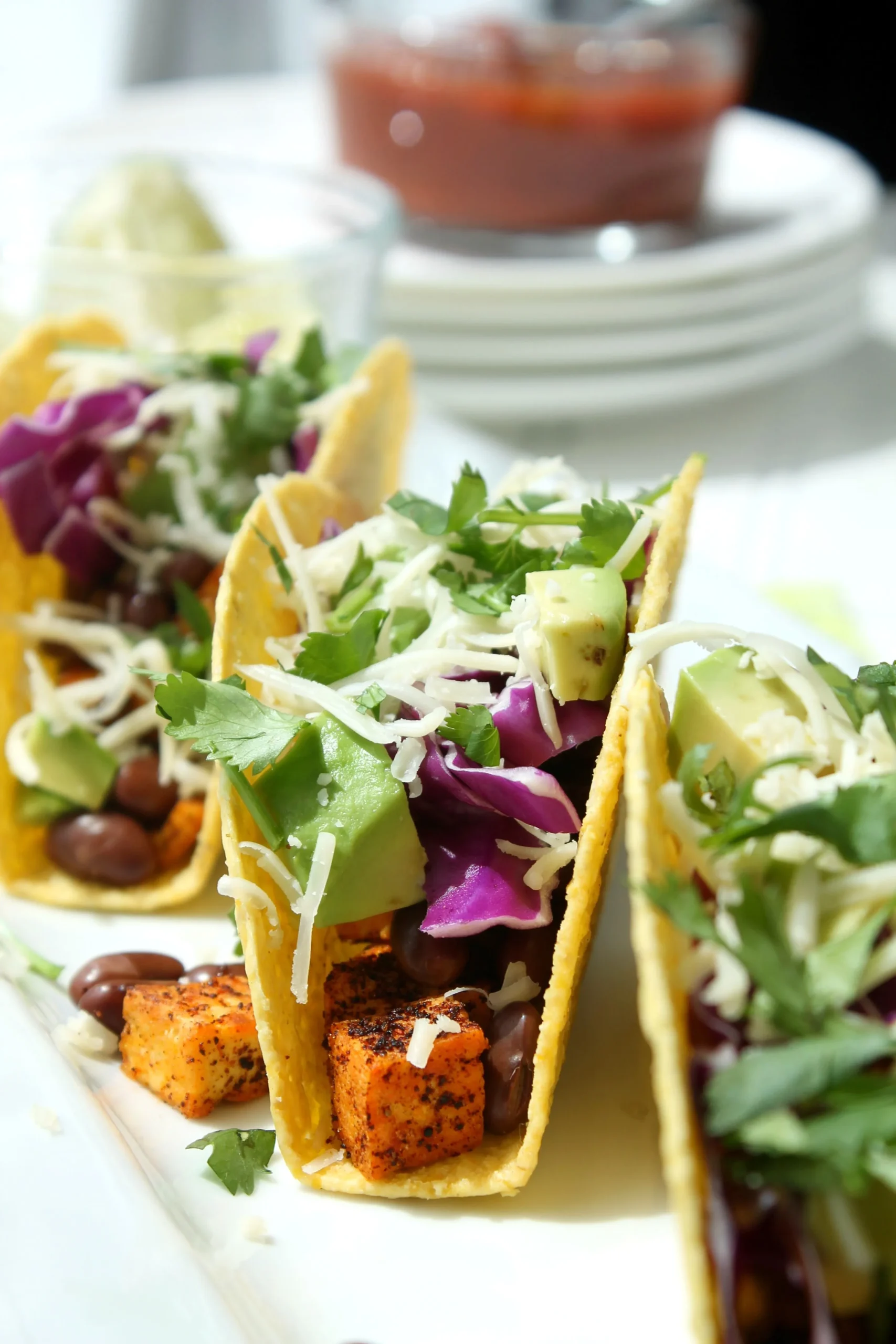 Loaded Tofu Tacos for a Cinco de Mayo Sunday Supper
