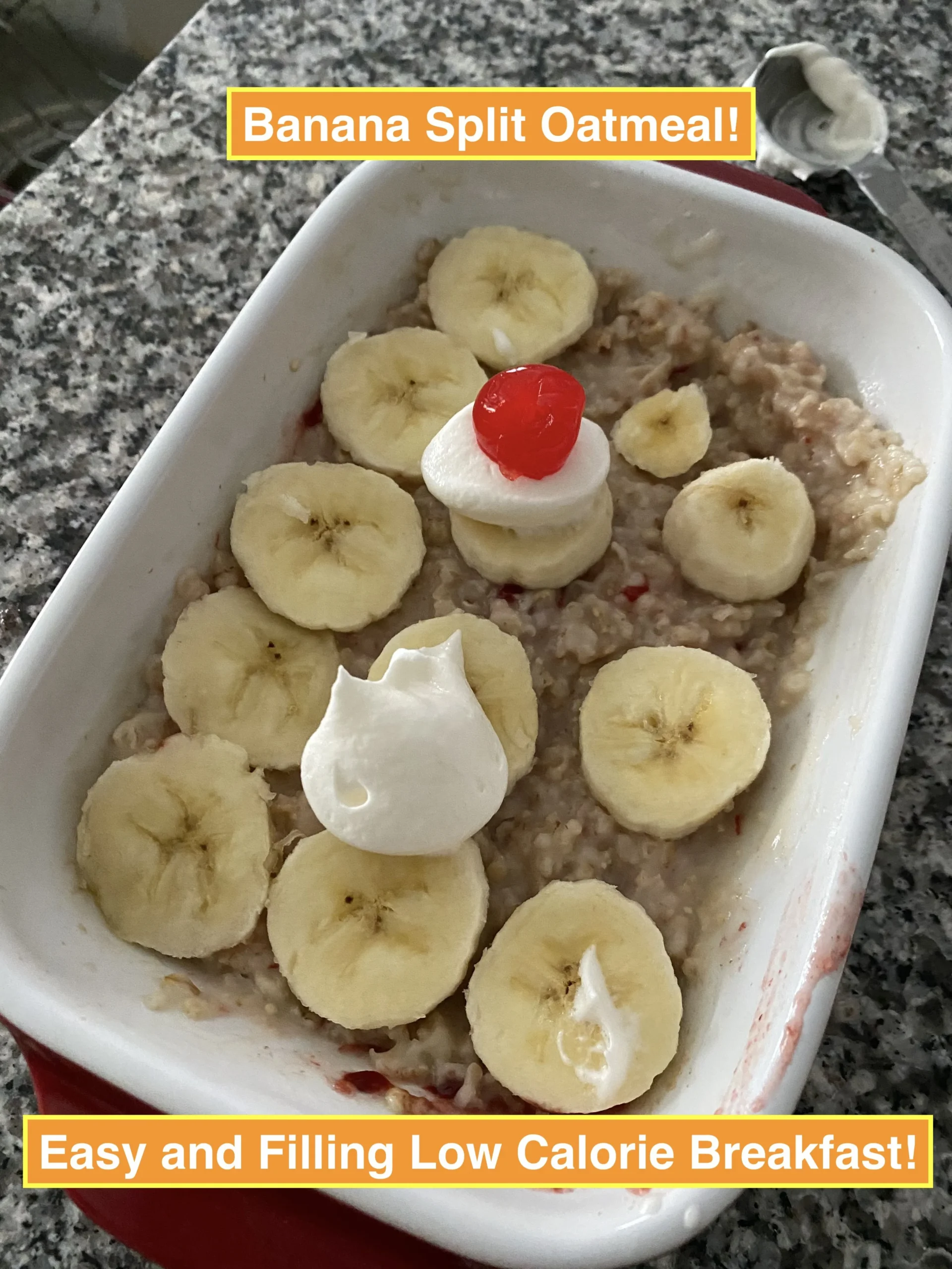 Low Calorie Frozen Cool Whip Banana Split