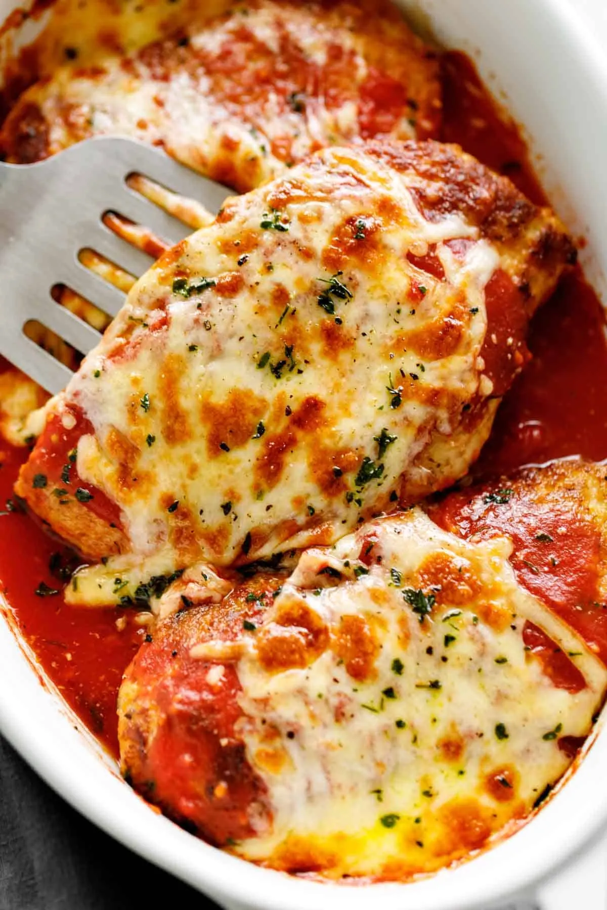 Low Carb Chicken Parmesan with Sautéed Squash