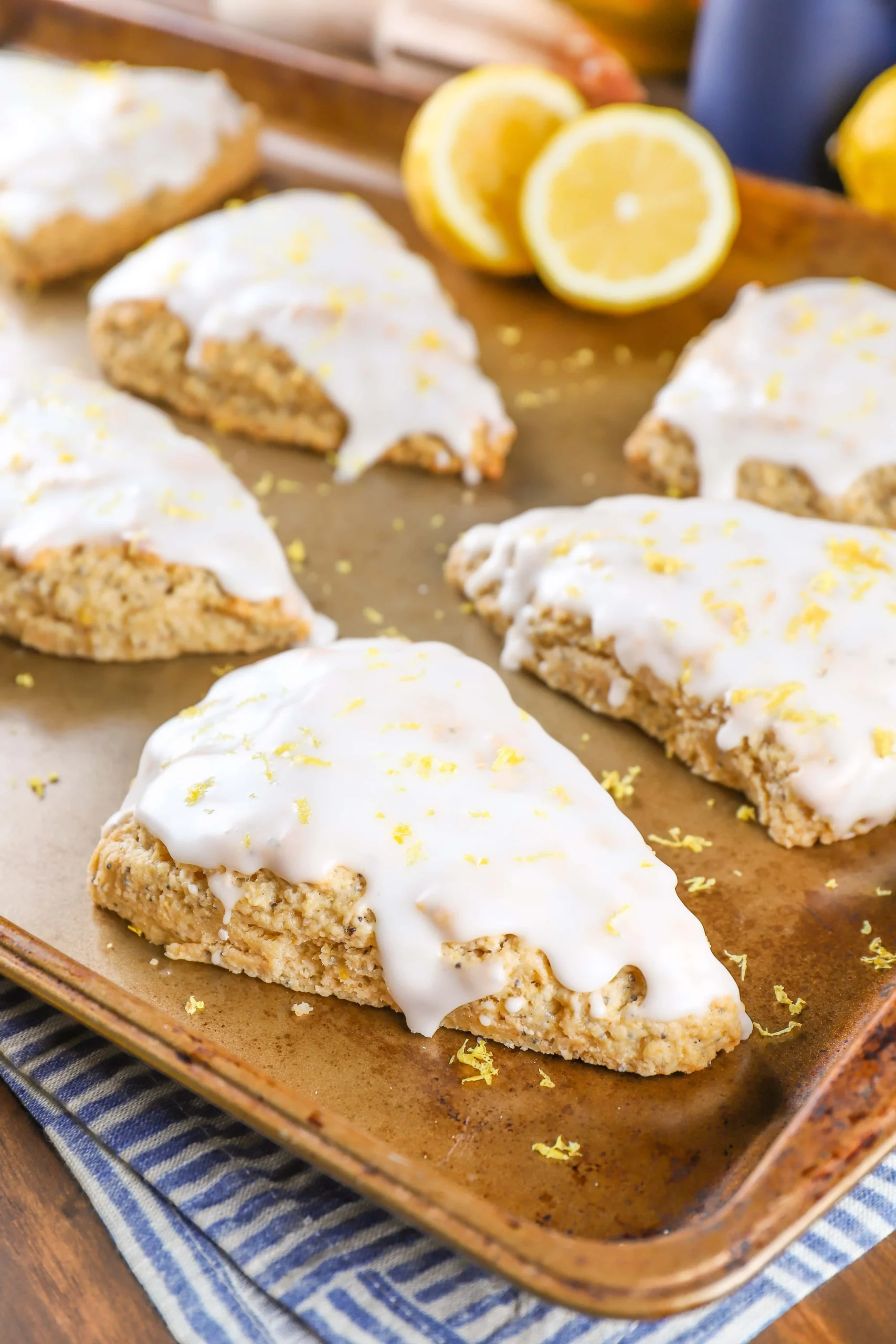 Low Carb Lemon Poppy Seed Scones