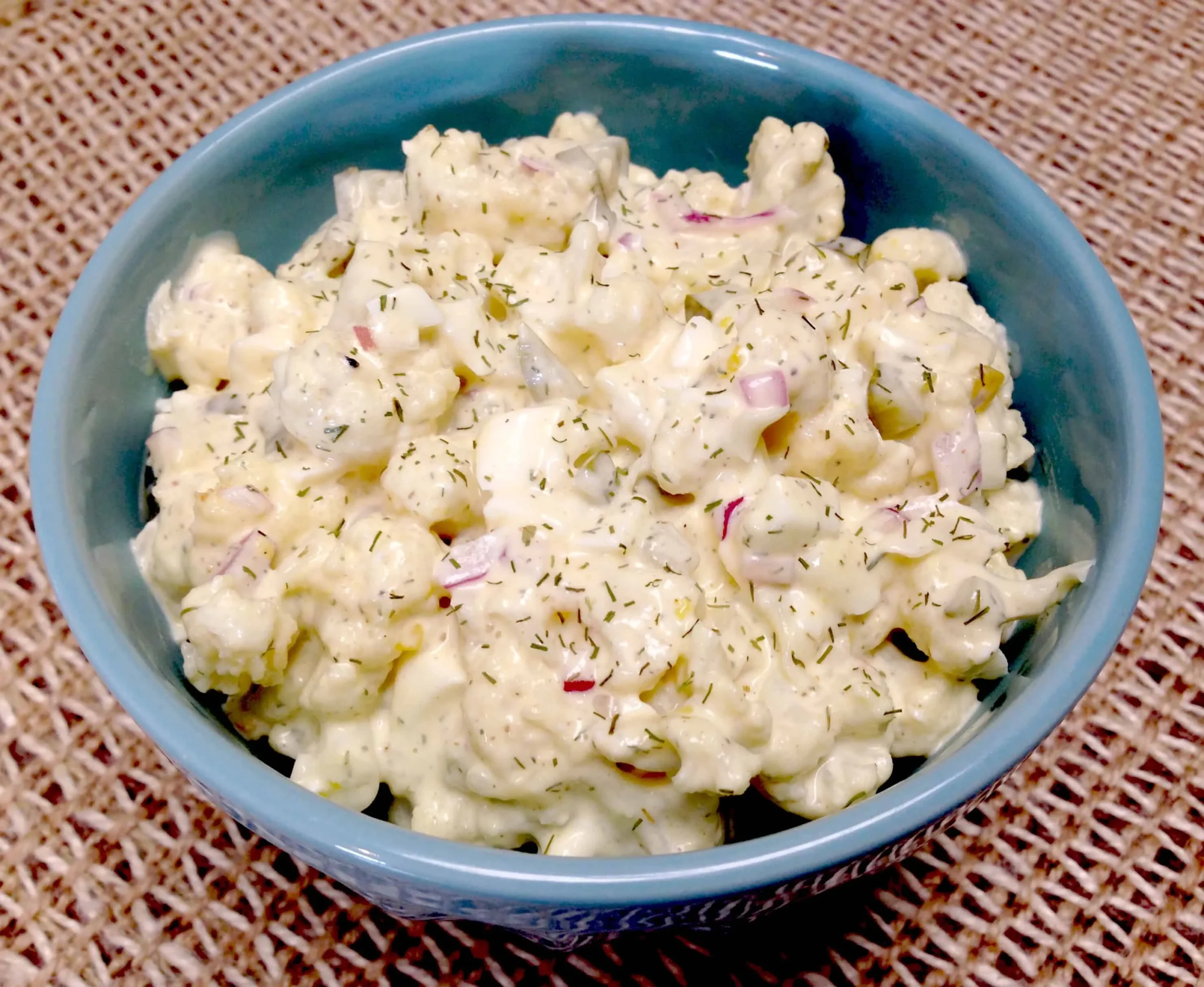 Low Carb Roasted Cauliflower Potato Salad