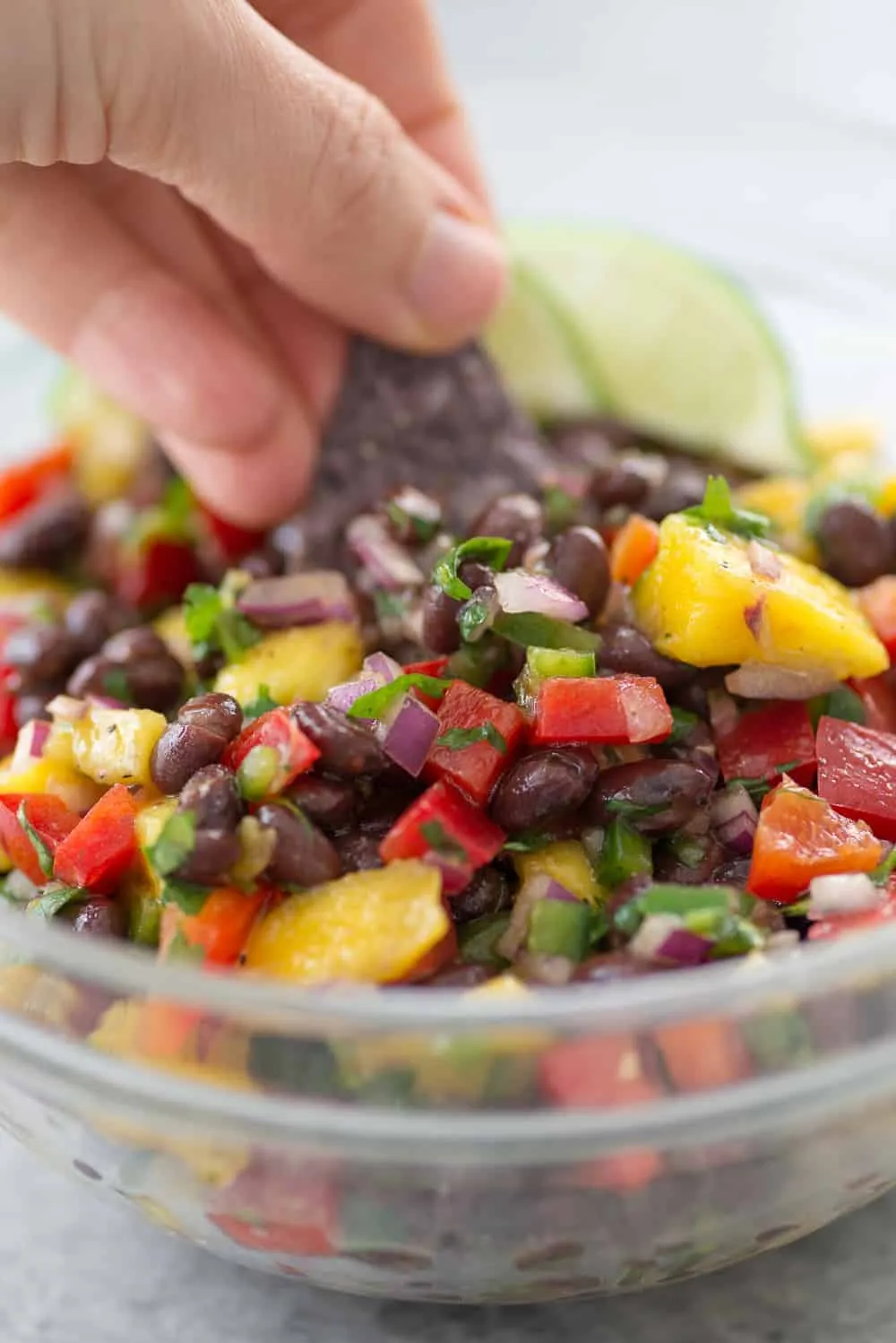 Mango Black Bean Salsa Dip