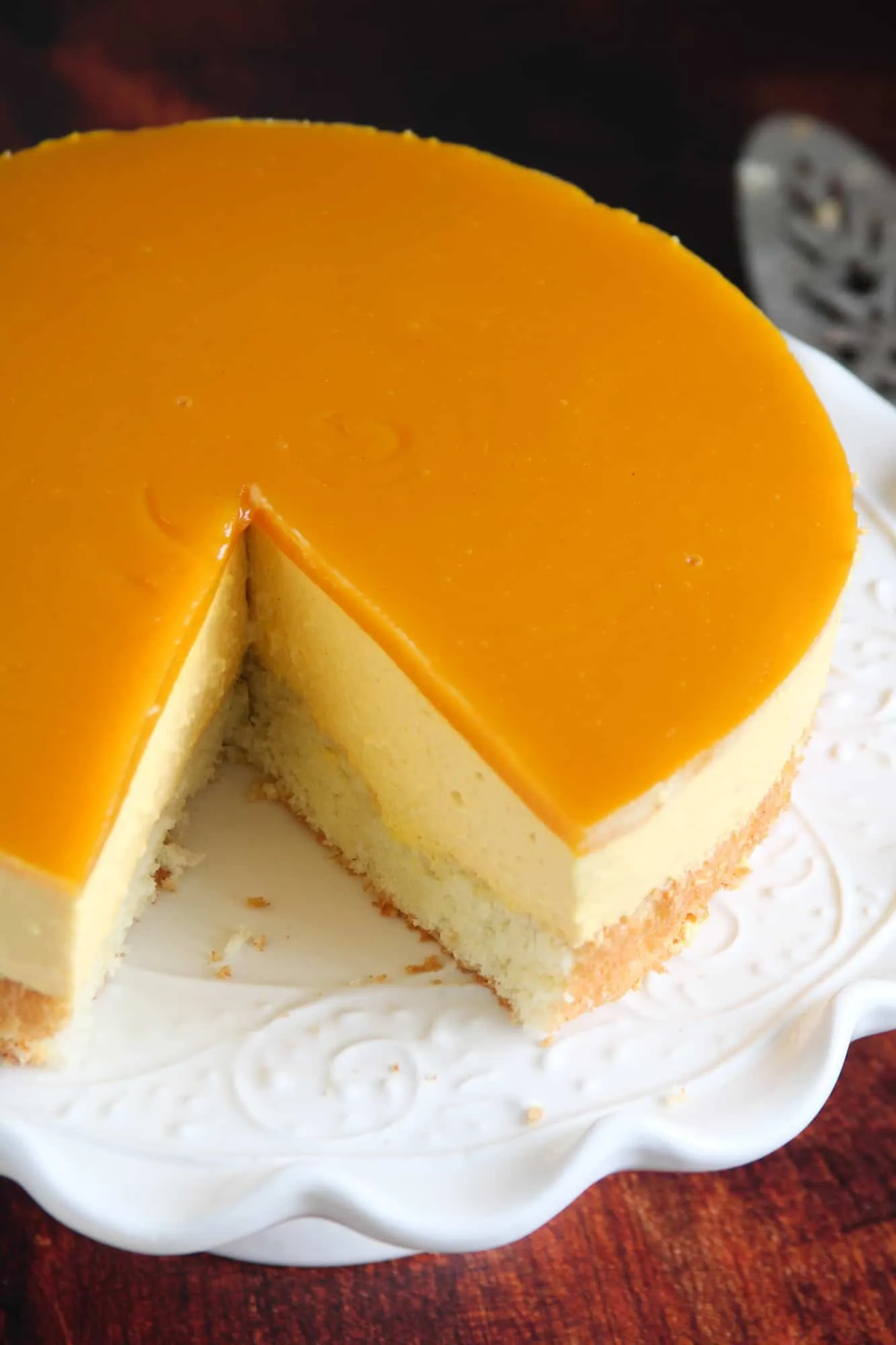 Mango Orange Mousse Cake