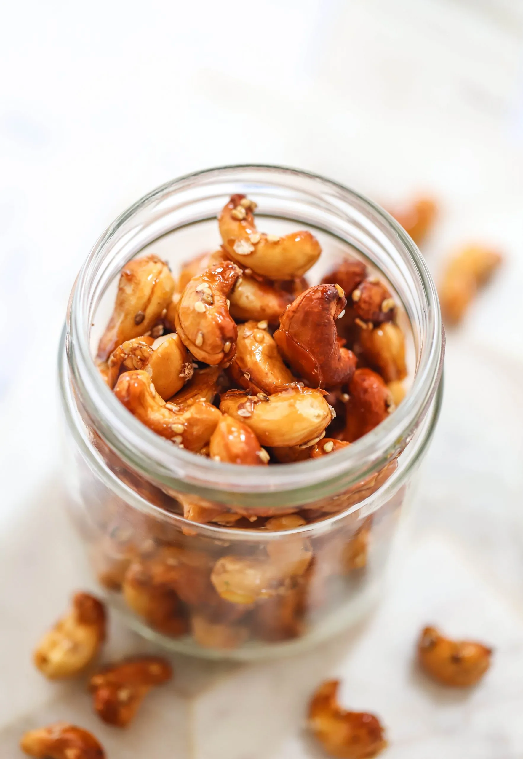 Maple Sesame Roasted Cashews