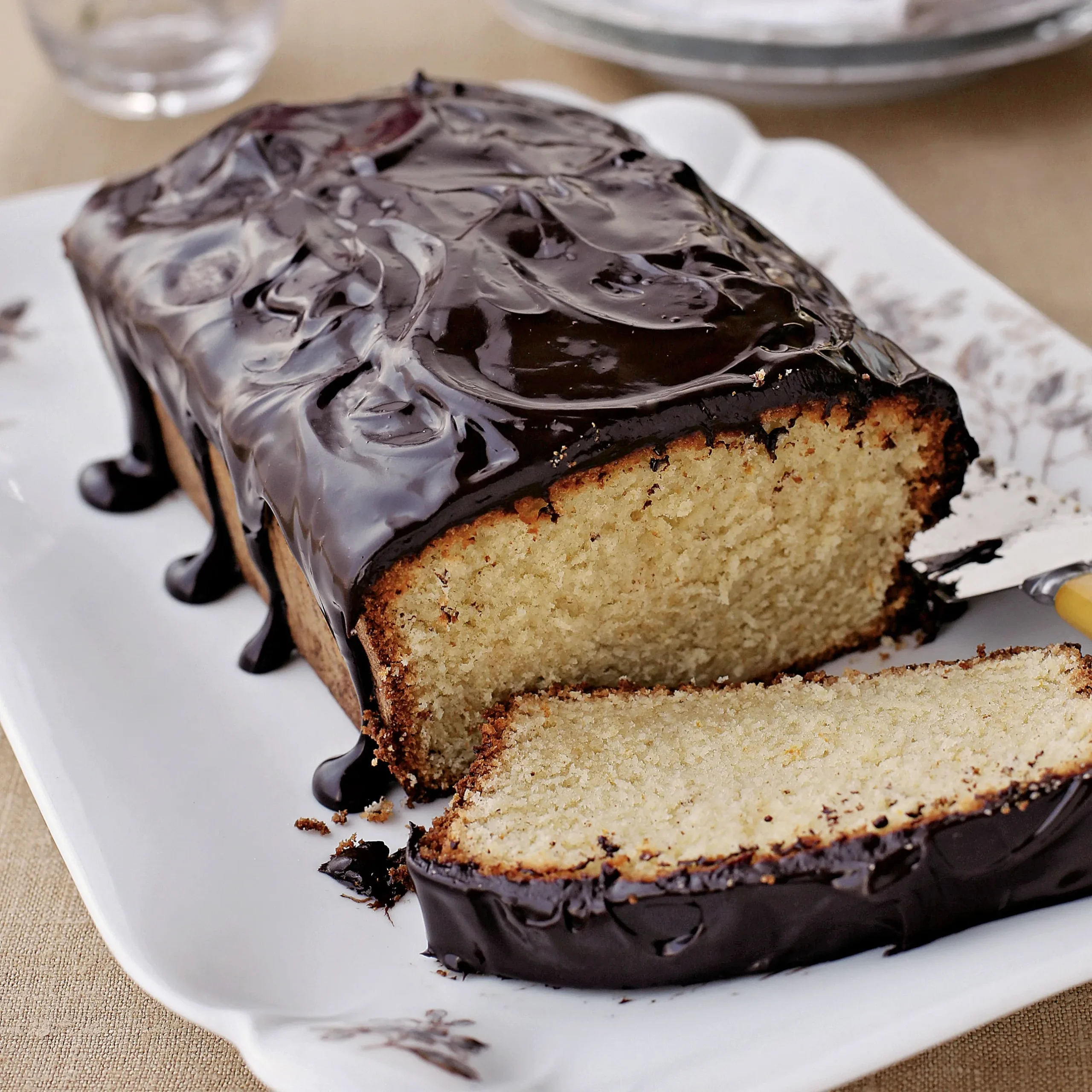 Maple Walnut Pound Cake with Maple Glaze