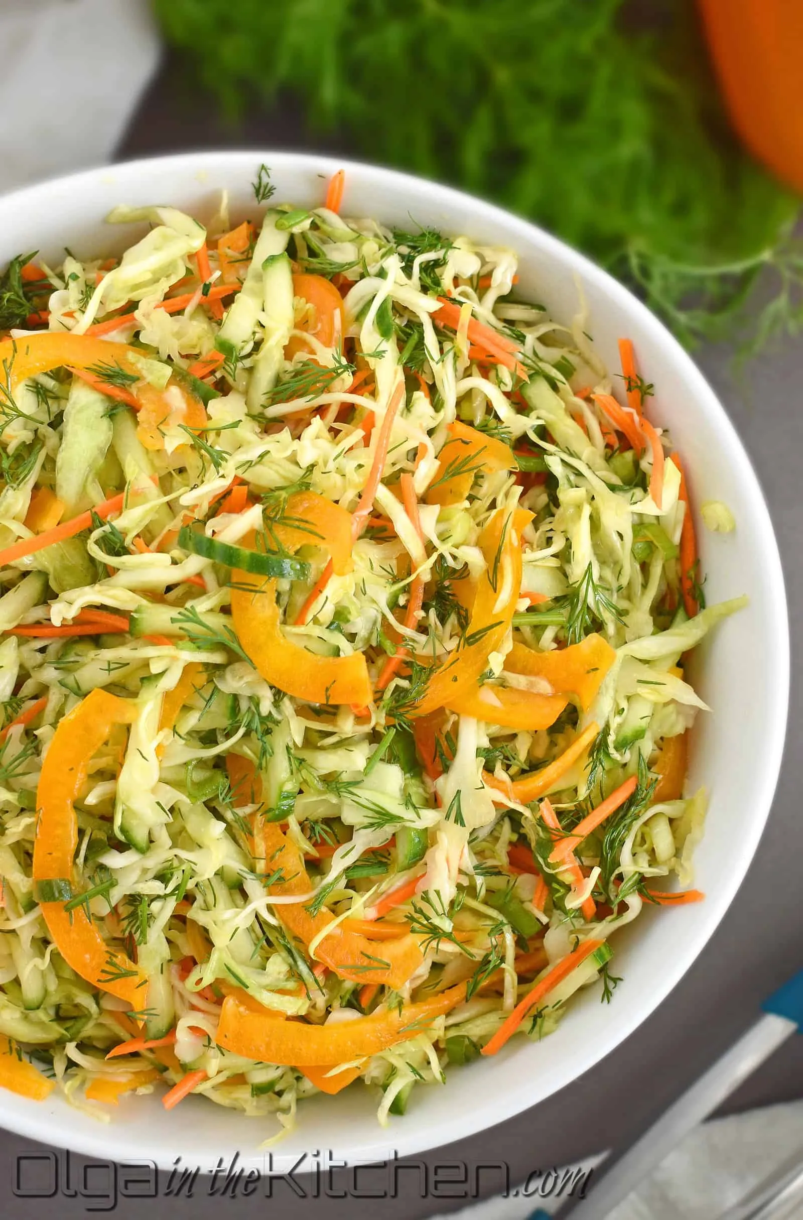 Marinated Cabbage and Carrot Salad