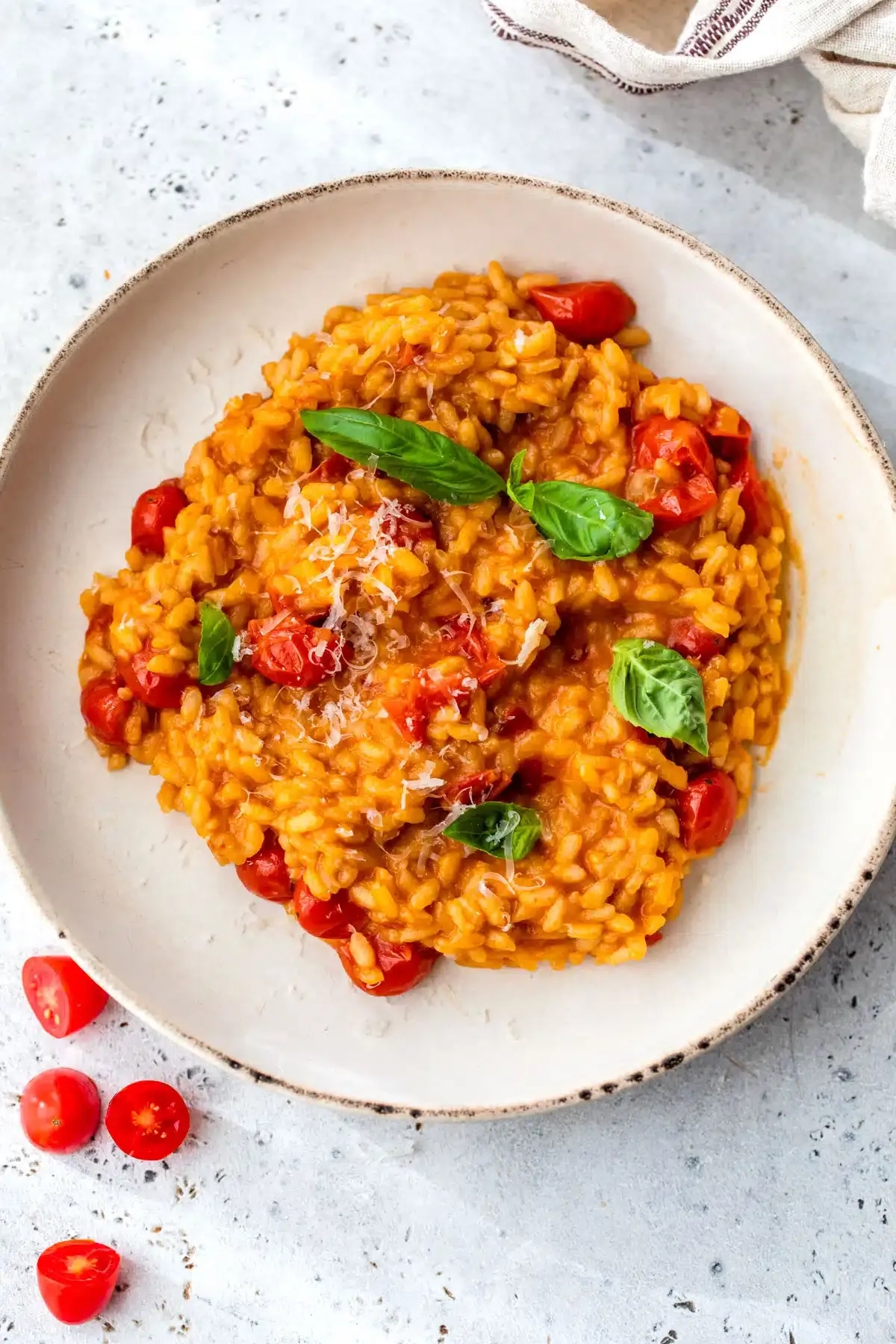 Marmite Risotto with Tomato and Crispy Chilli Butter