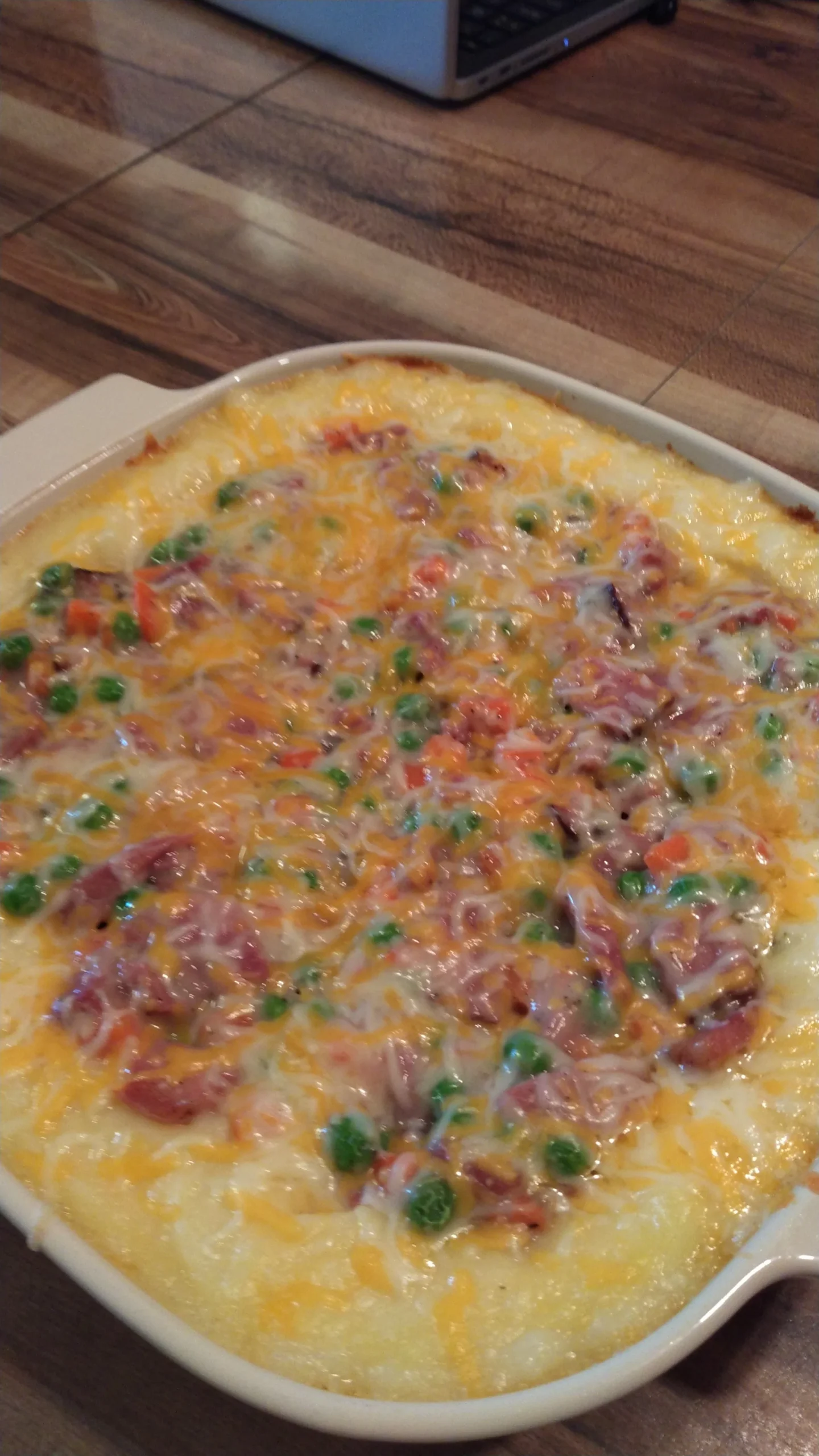 Mashed Potato and Ham Casserole