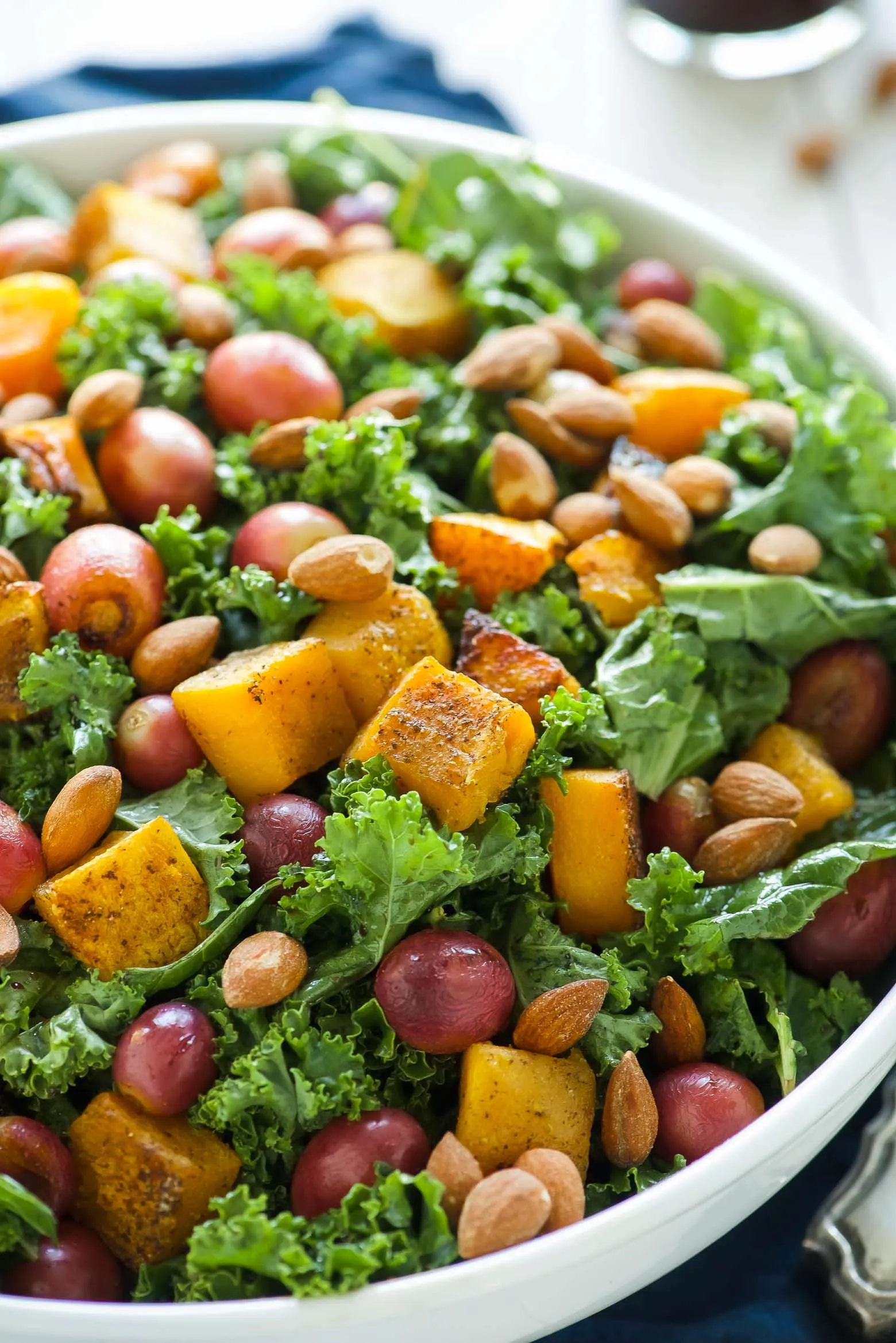 Massaged Kale and Butternut Squash Salad